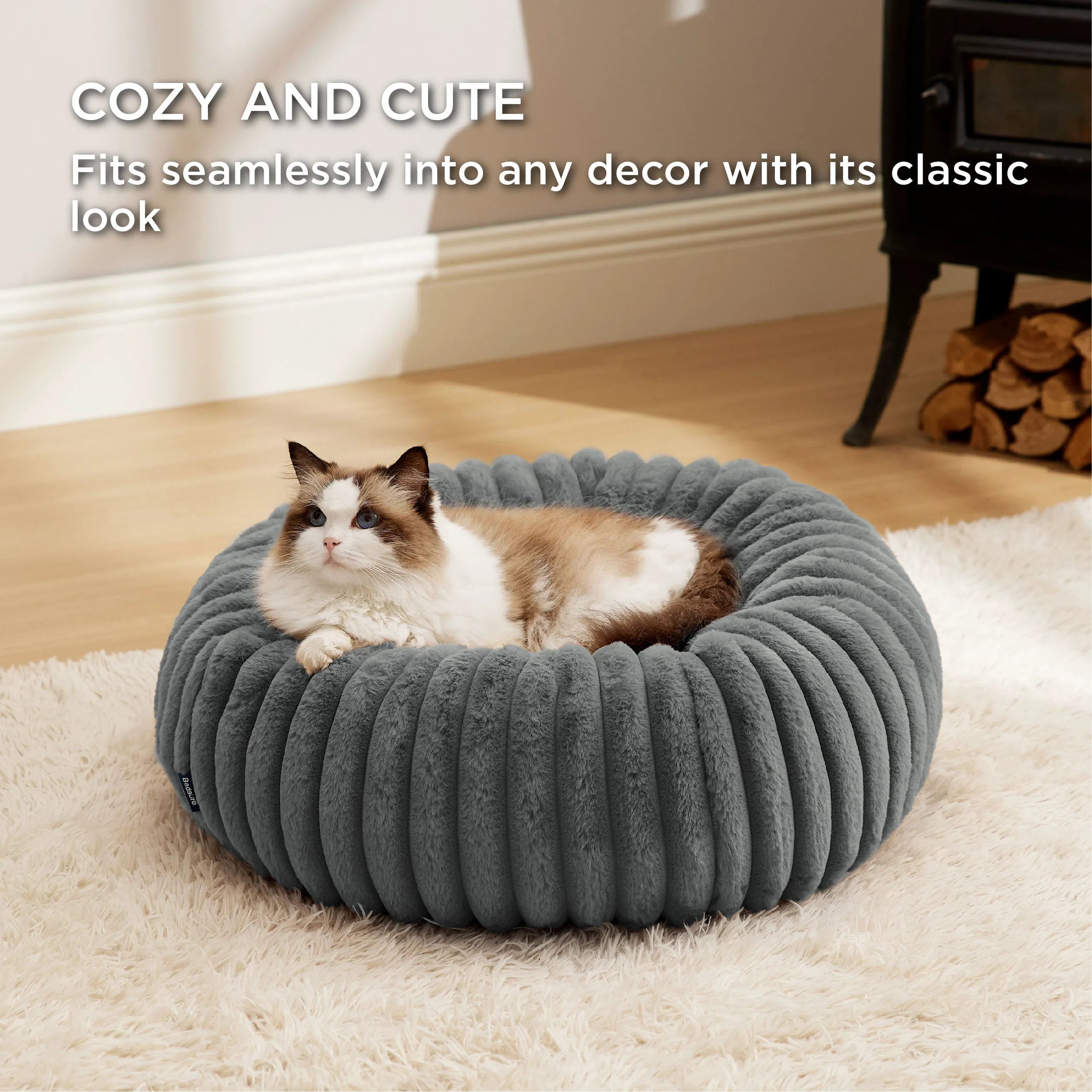 ComfyFleece™ Donut Dog Bed