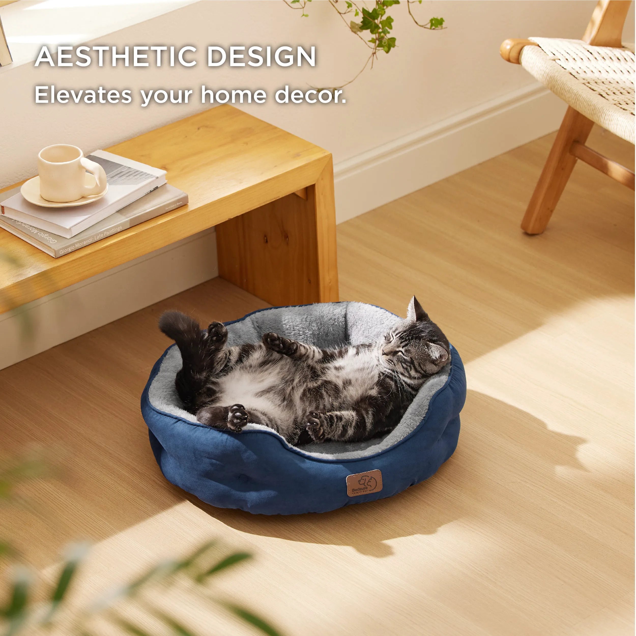 Round Solid Pet Bed