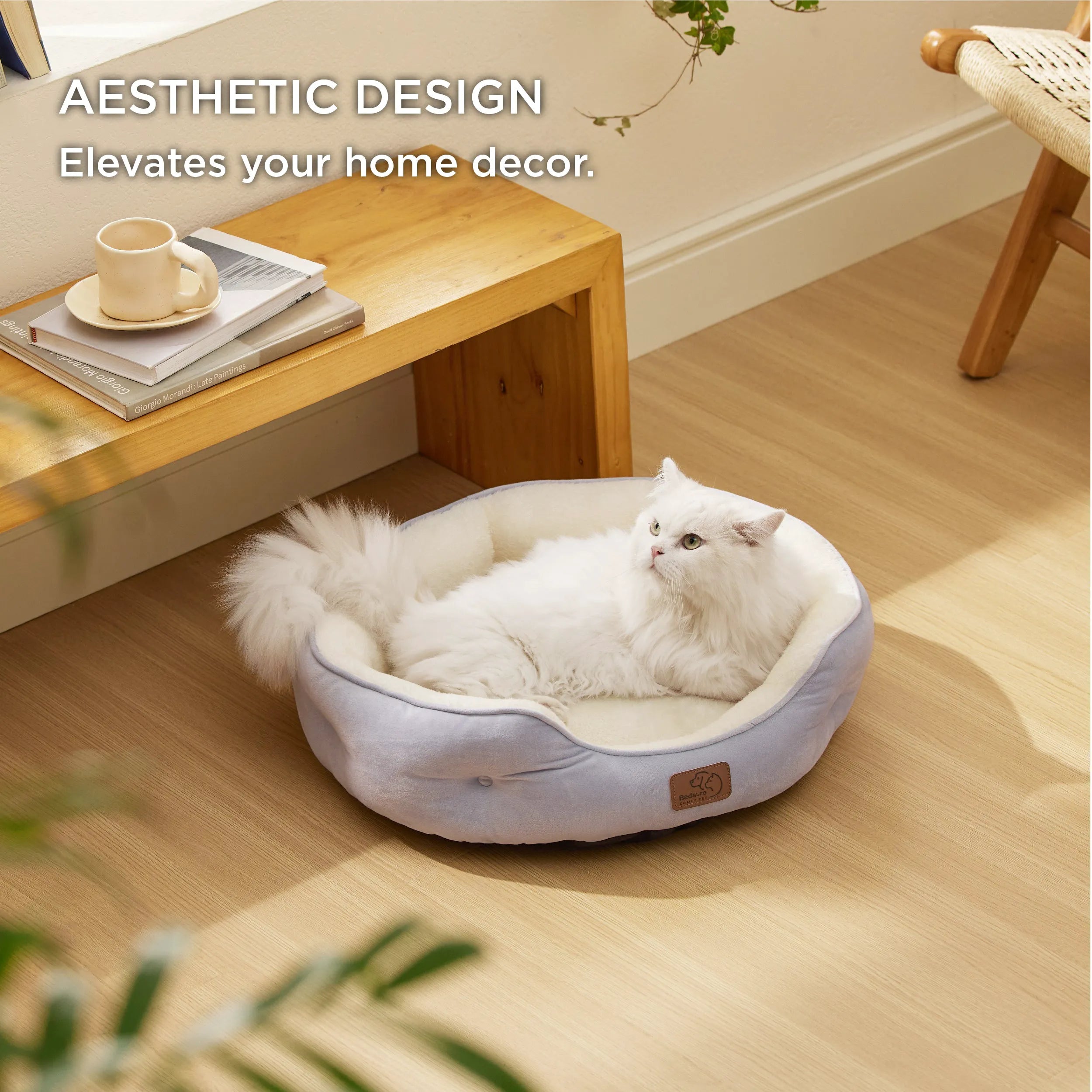 Round Solid Pet Bed