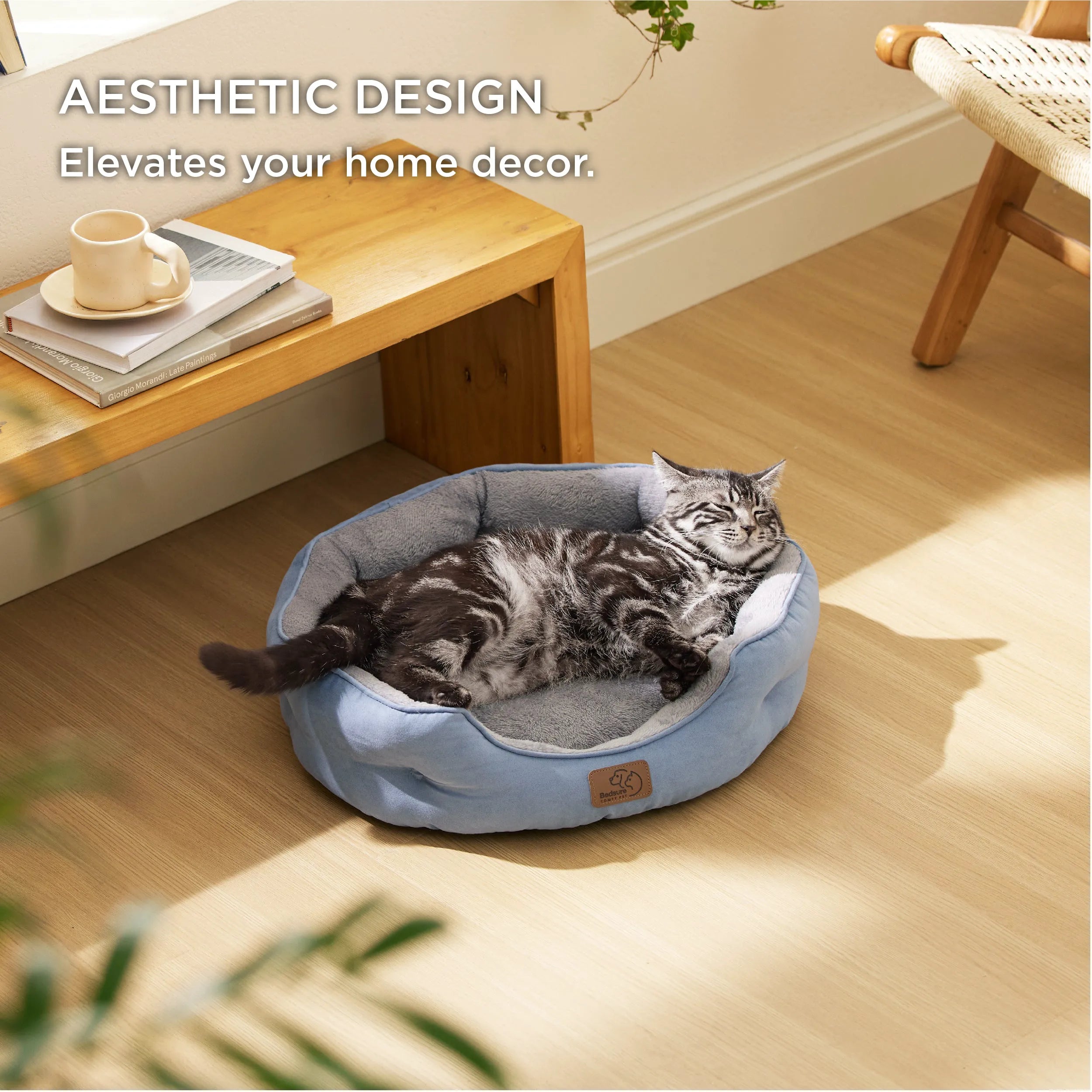 Round Solid Pet Bed