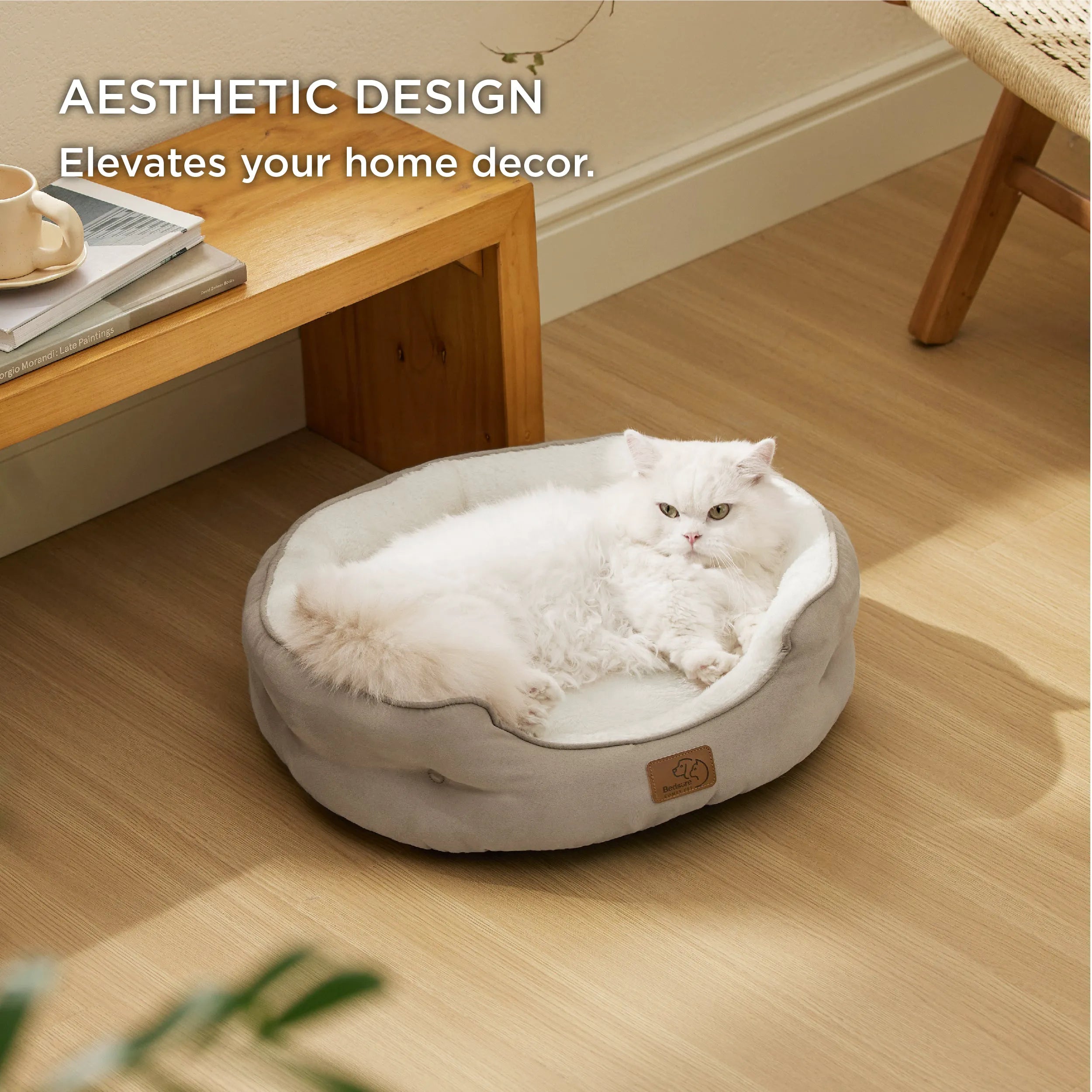 Round Solid Pet Bed