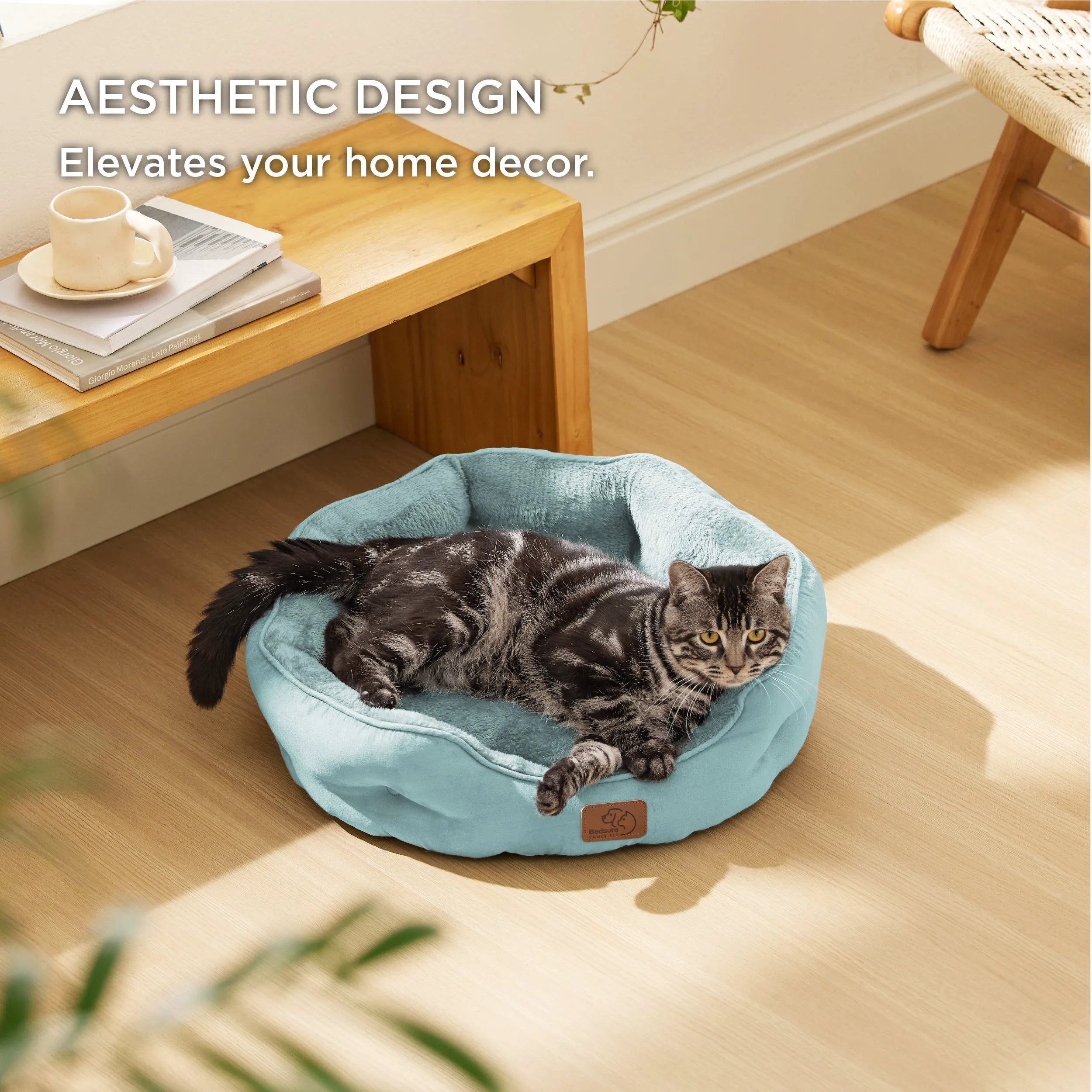 Round Solid Pet Bed