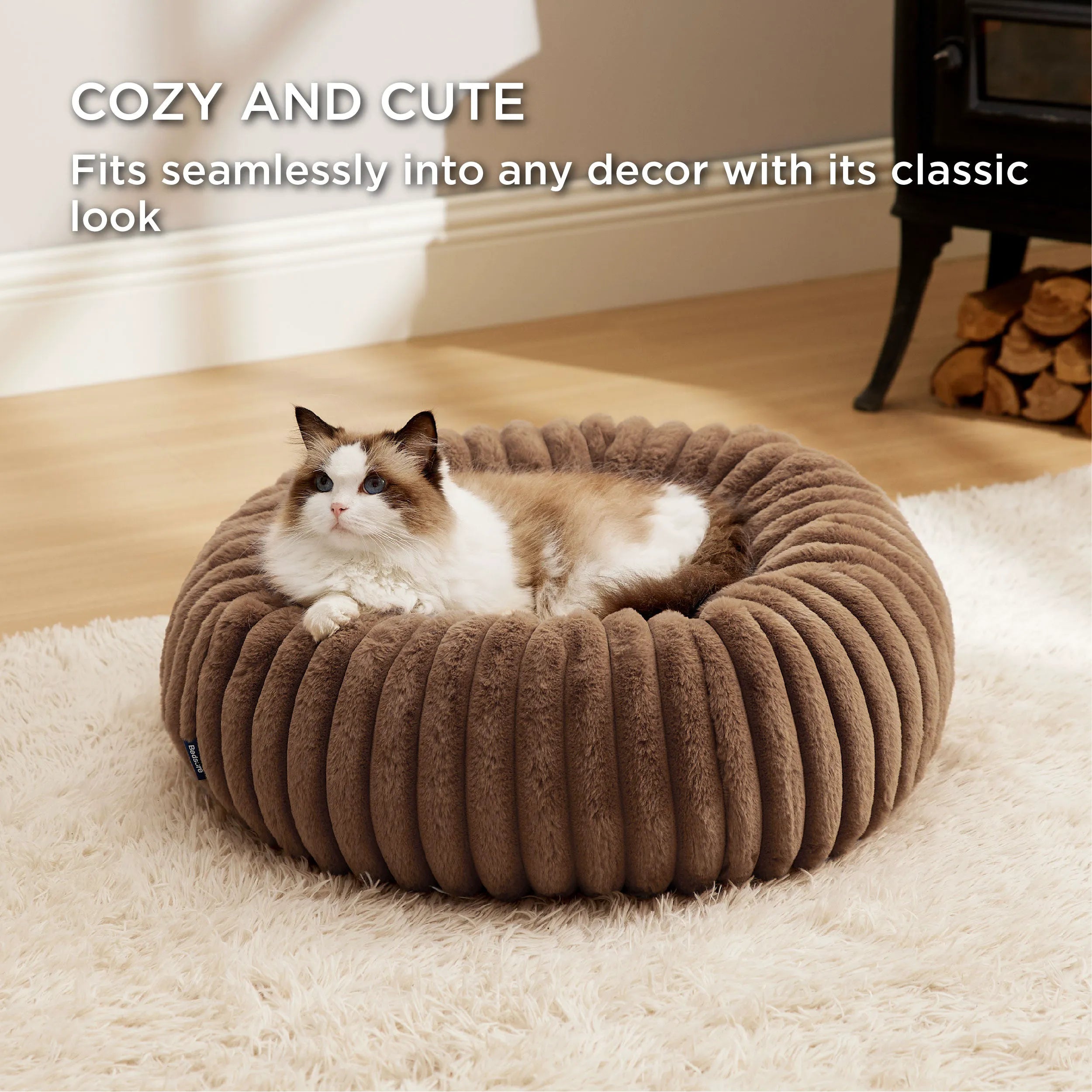 ComfyFleece™ Donut Dog Bed