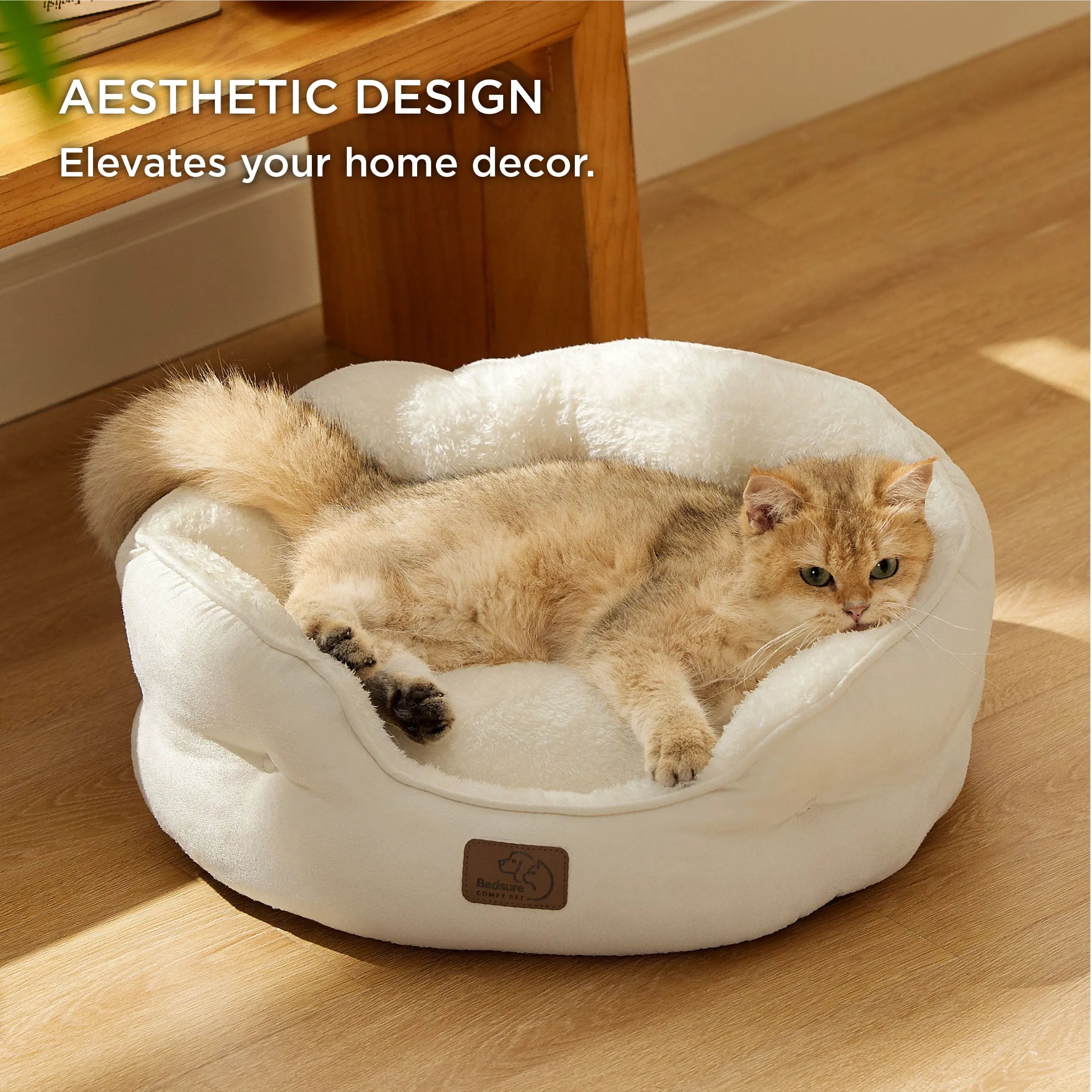 Round Solid Pet Bed