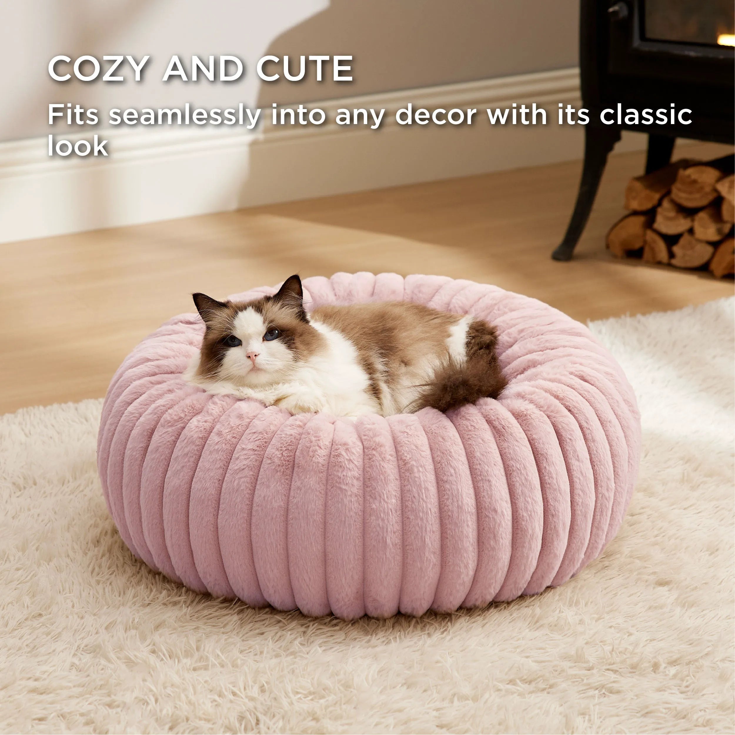 ComfyFleece™ Donut Dog Bed