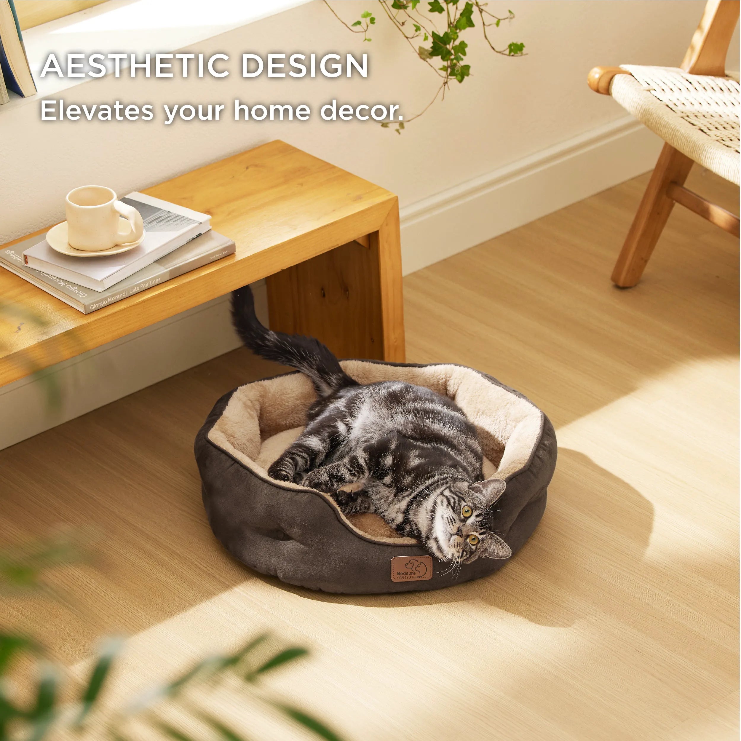 Round Solid Pet Bed