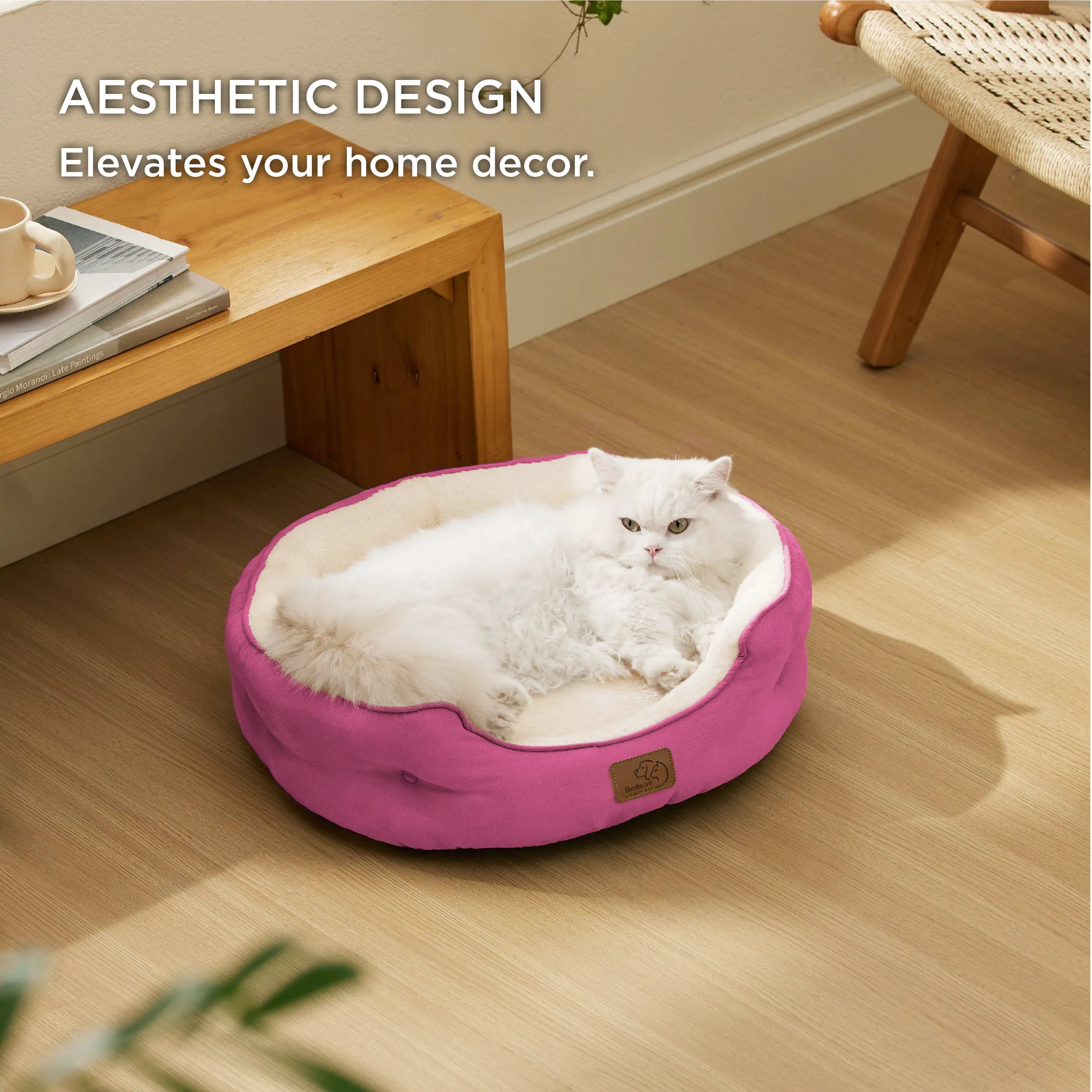 Round Solid Pet Bed