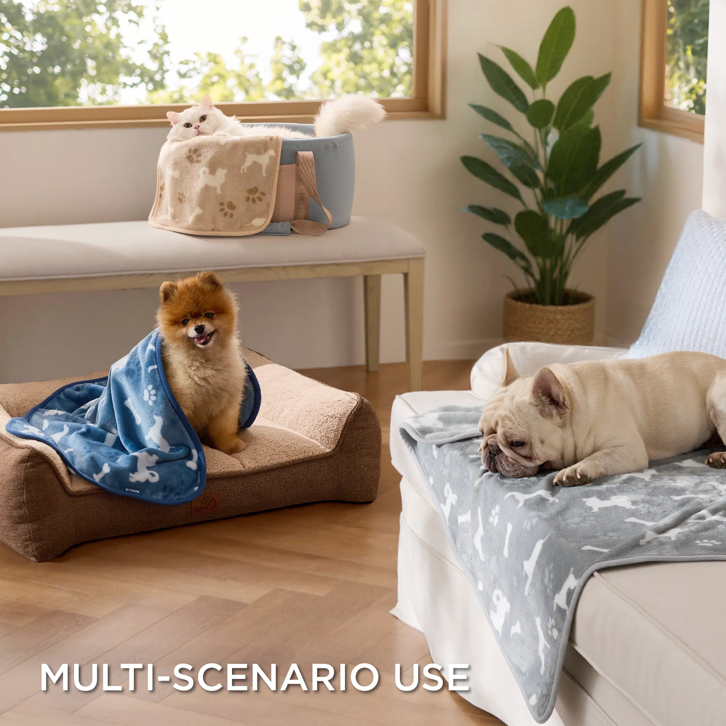 Pet Blankets - Pack of 3