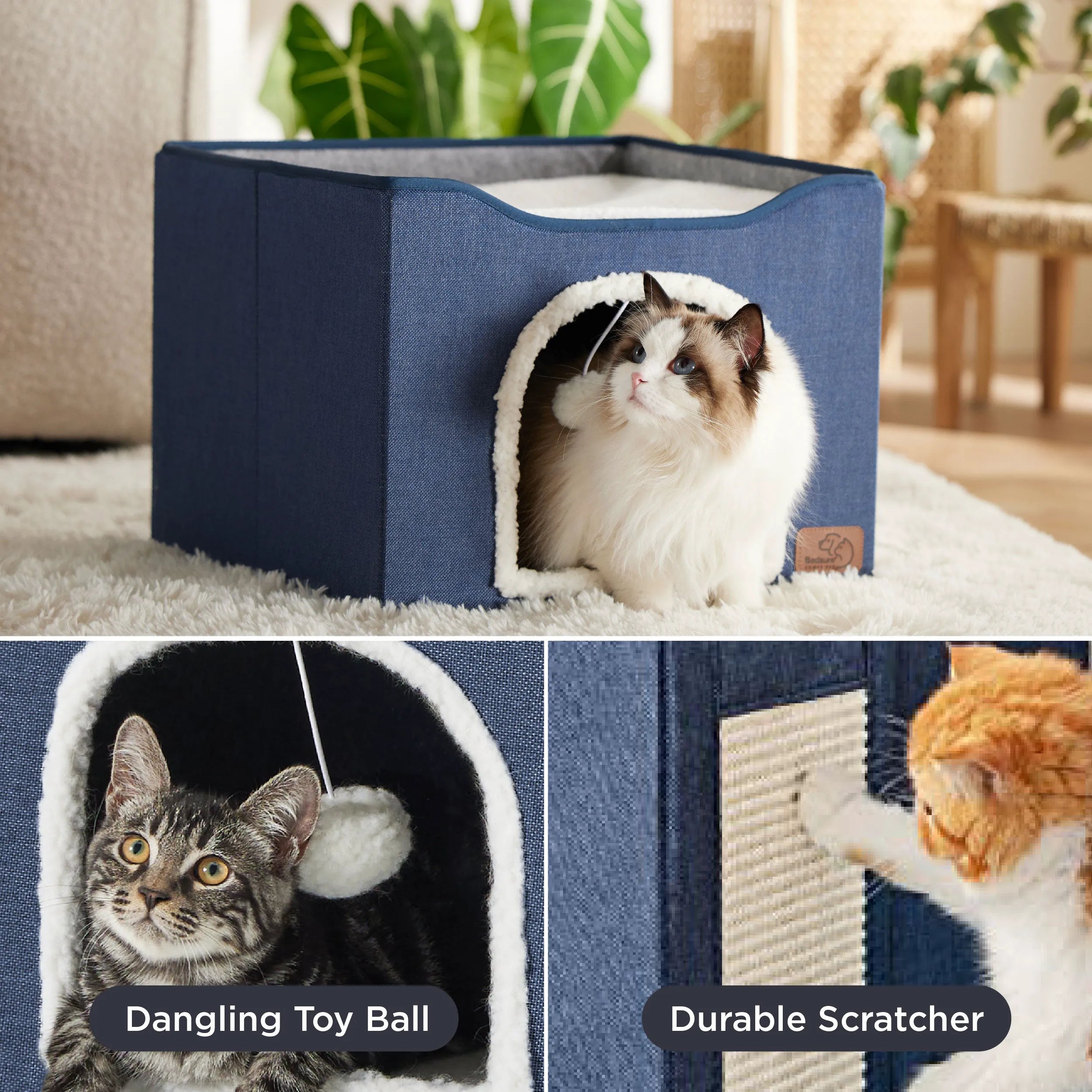 Indoor Cat Bed and House for Pets