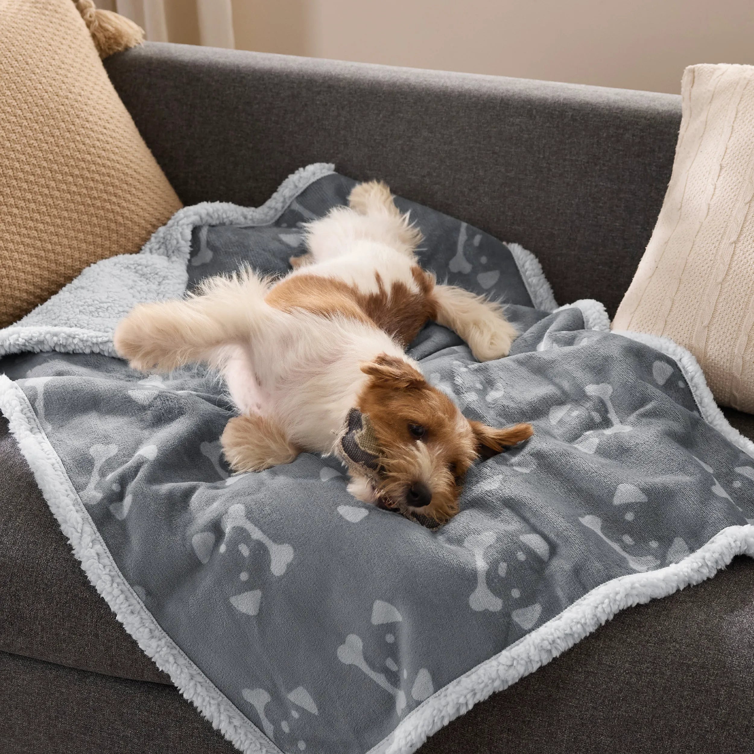 Reversible Waterproof Sherpa Blanket