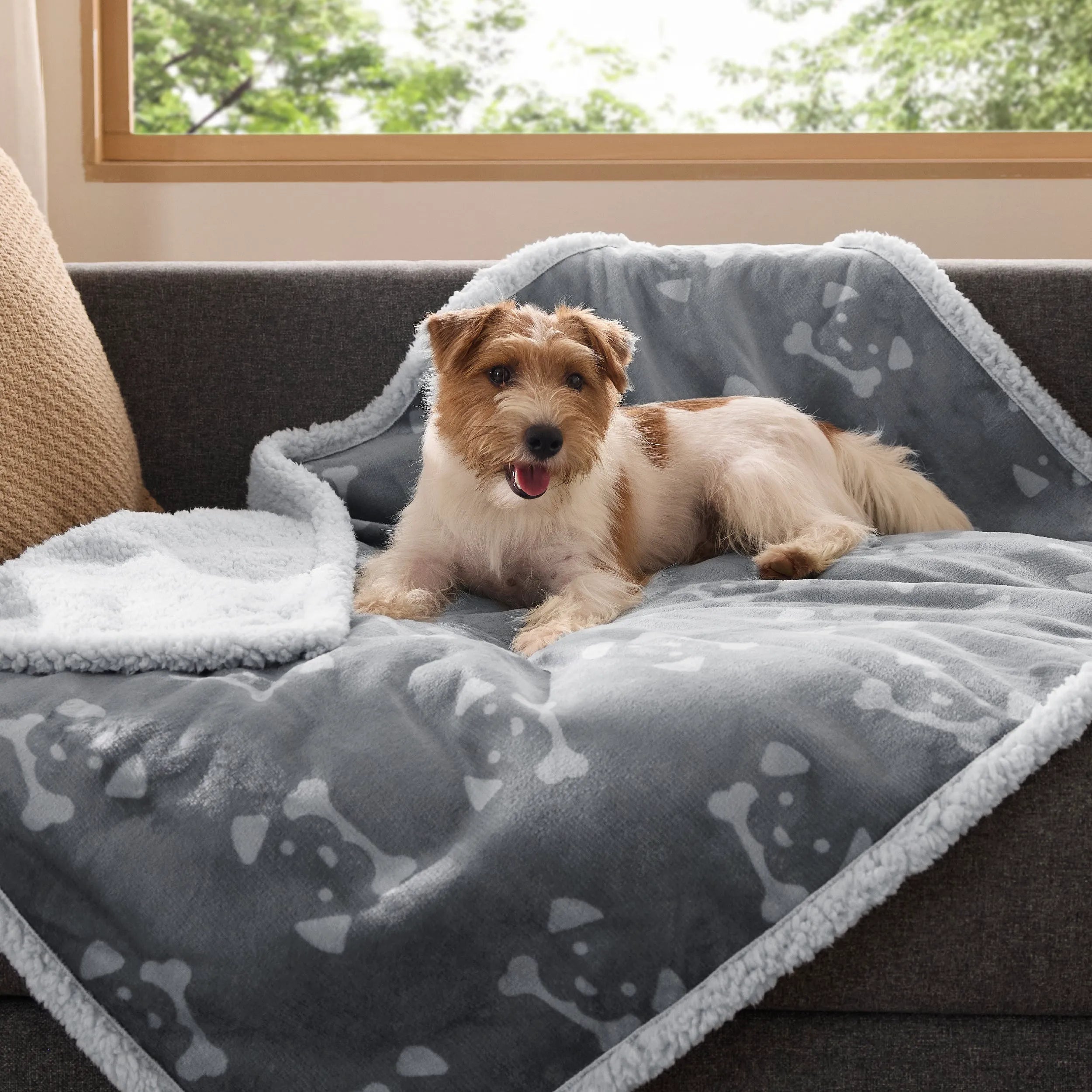 Reversible Waterproof Sherpa Blanket