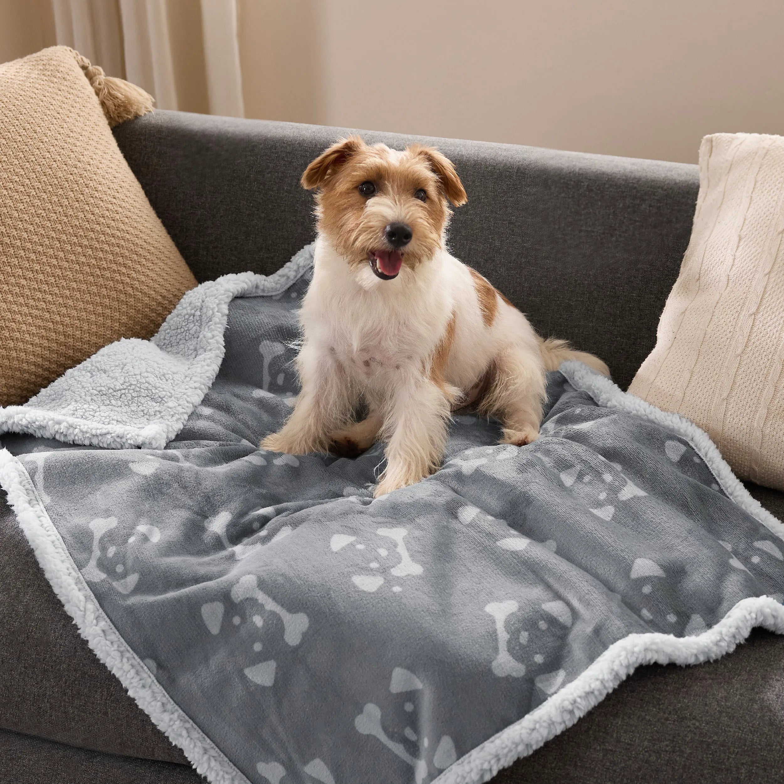 Reversible Waterproof Sherpa Blanket