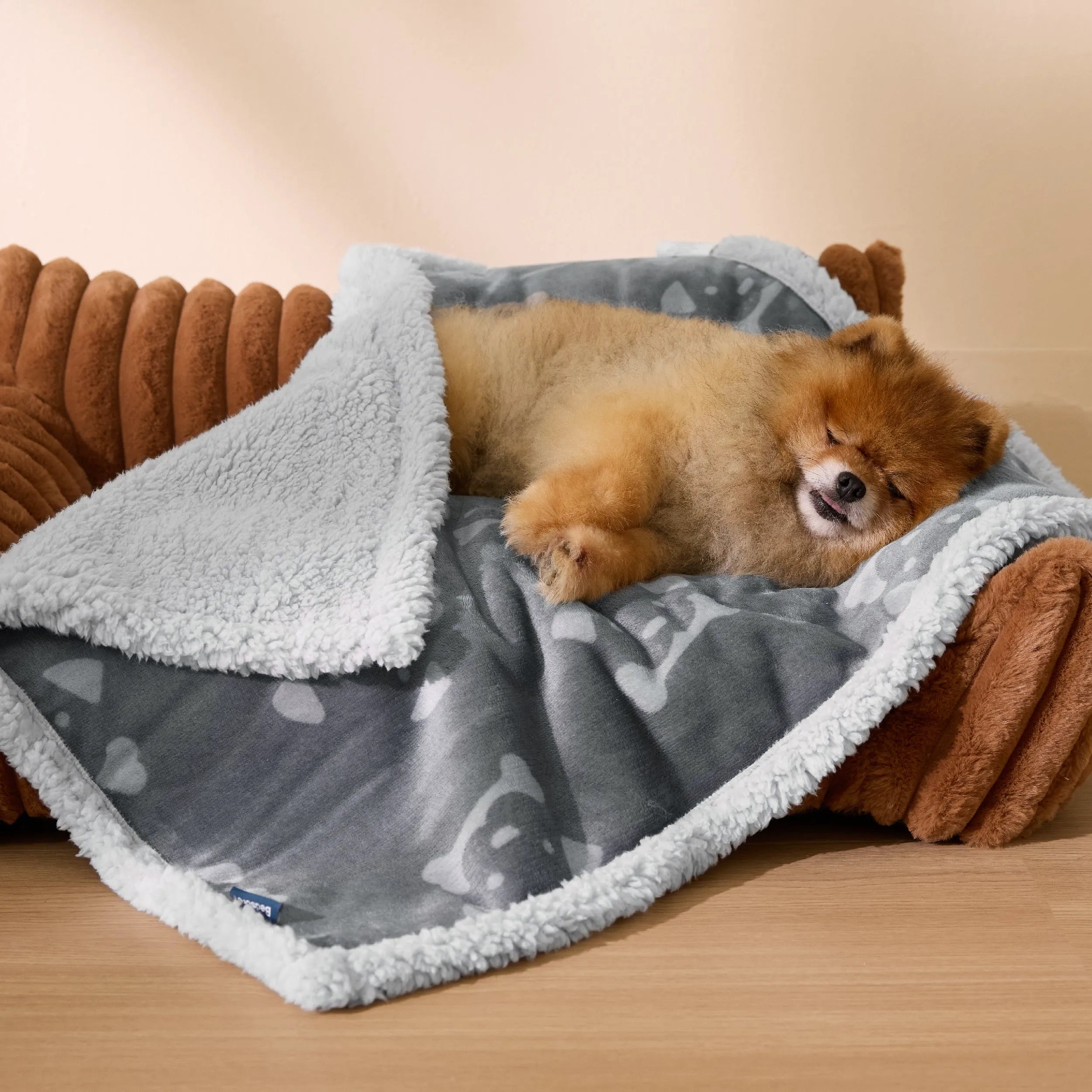 Reversible Waterproof Sherpa Blanket