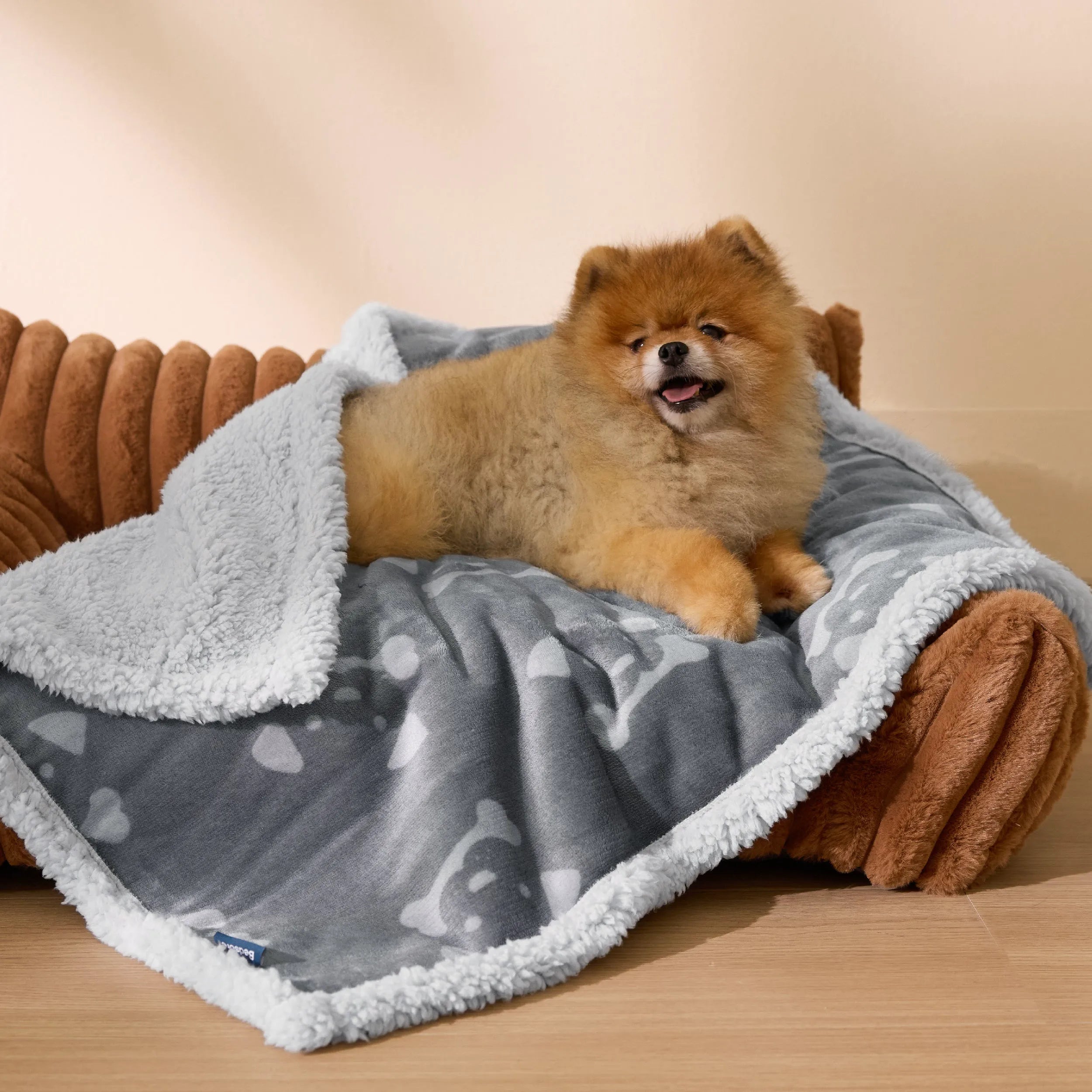 Reversible Waterproof Sherpa Blanket