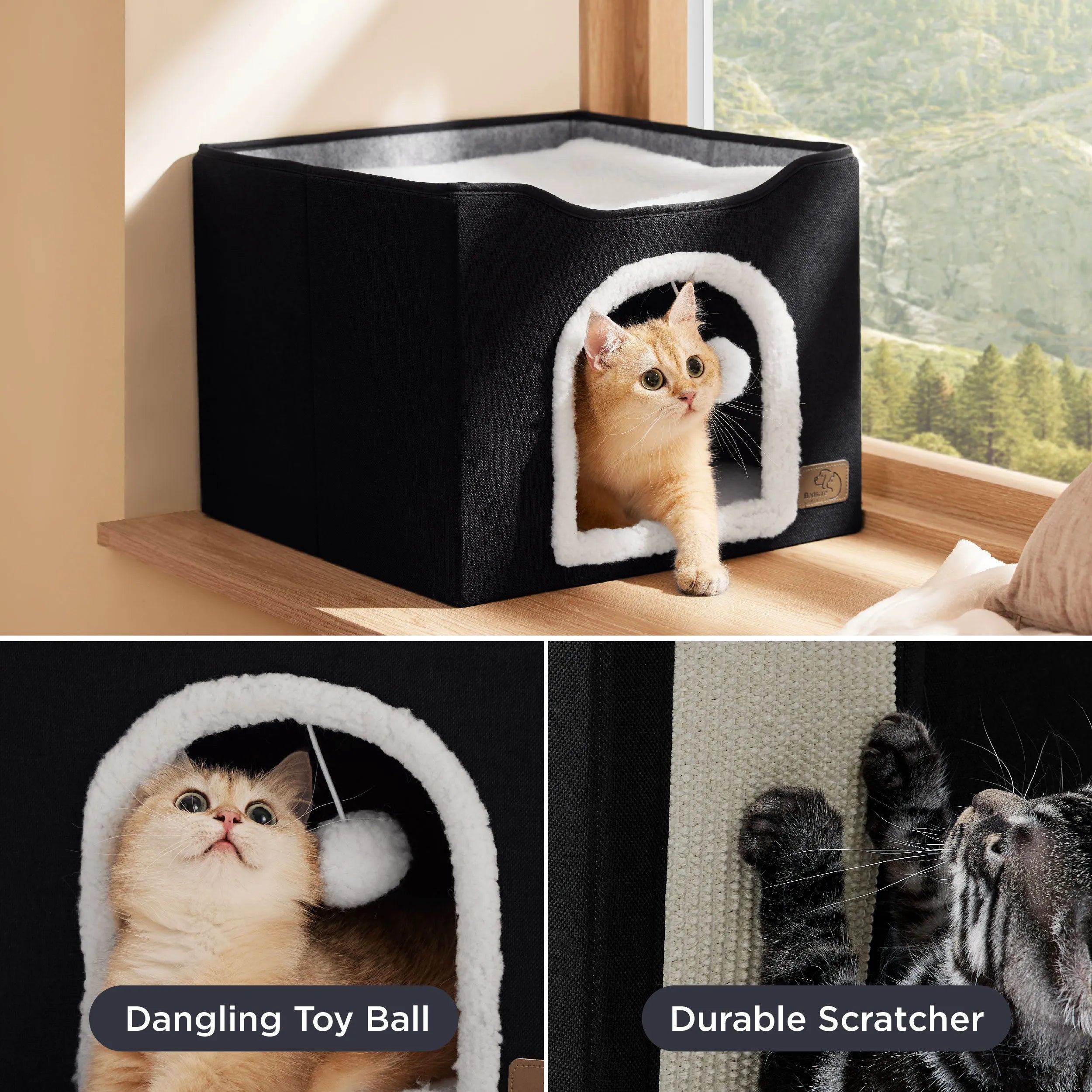 Indoor Cat Bed and House for Pets