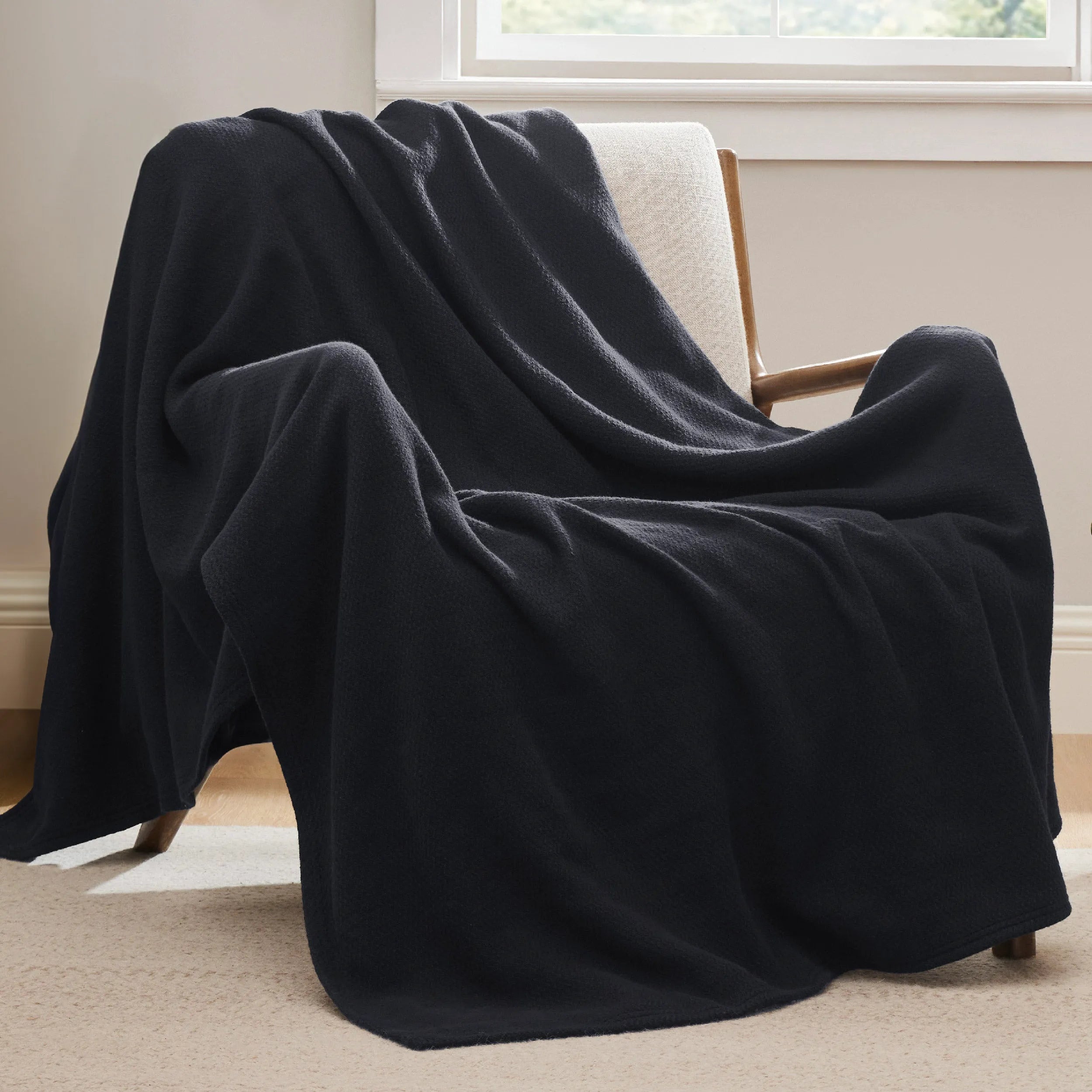 100% Cotton Herringbone Woven Blanket
