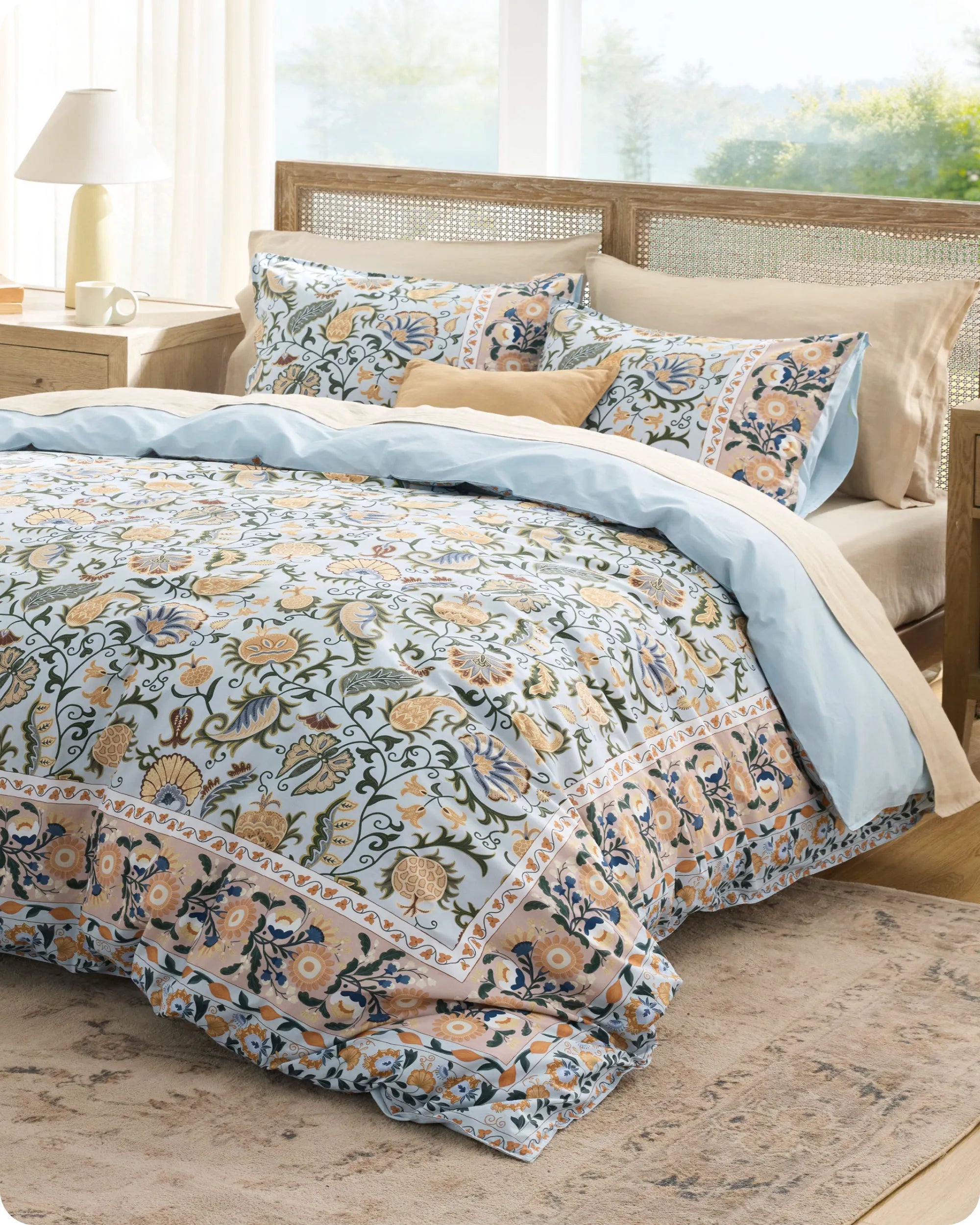 PureWoven™ 100% Cotton Patterned Duvet Cover Set