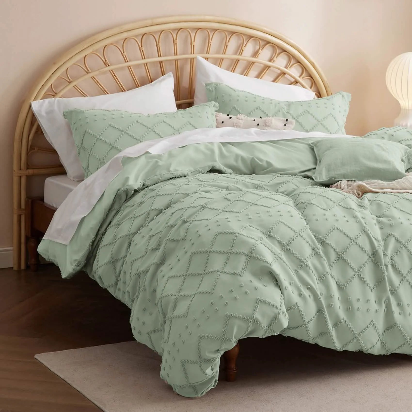 Boho Embroidery Duvet Cover Set