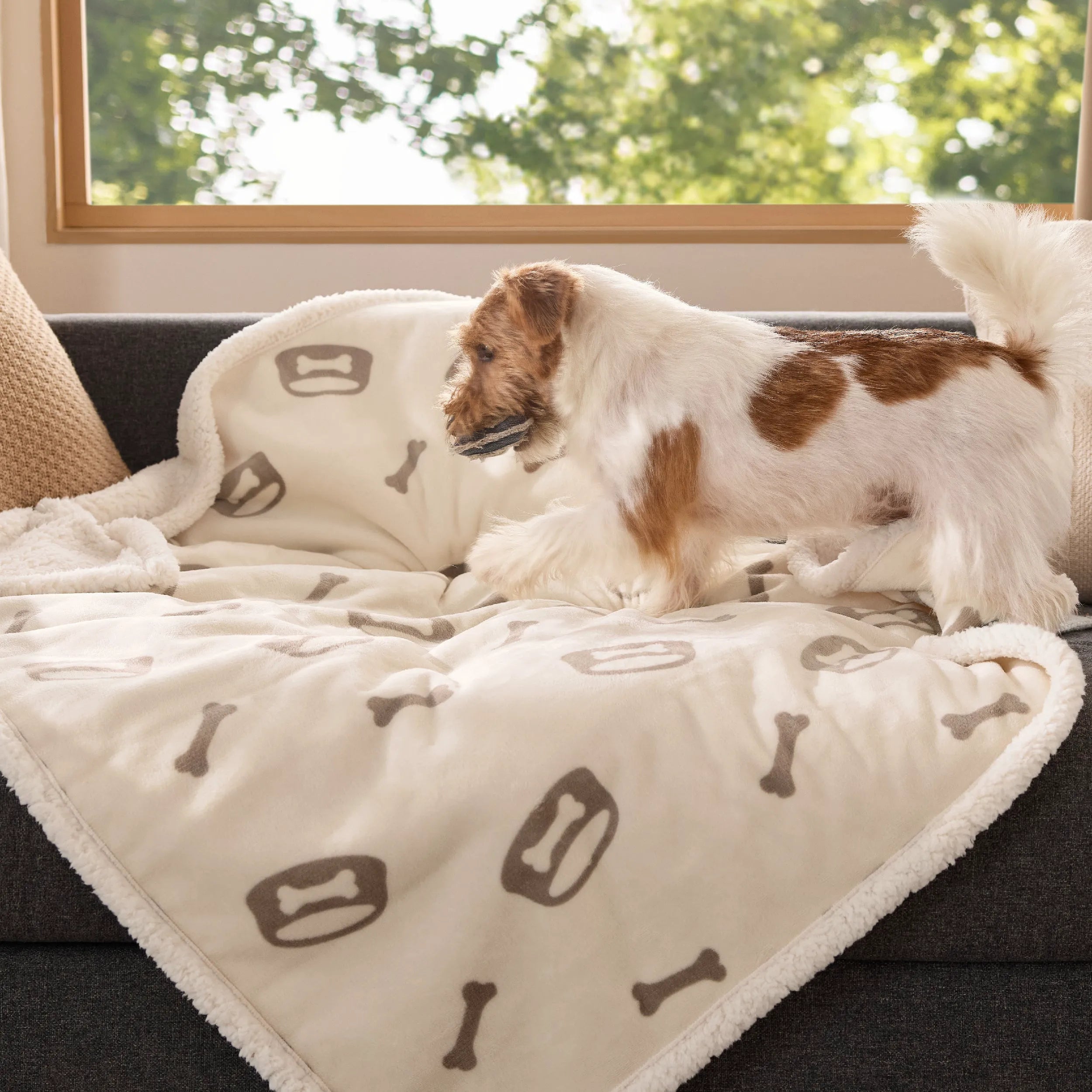 Reversible Waterproof Sherpa Blanket