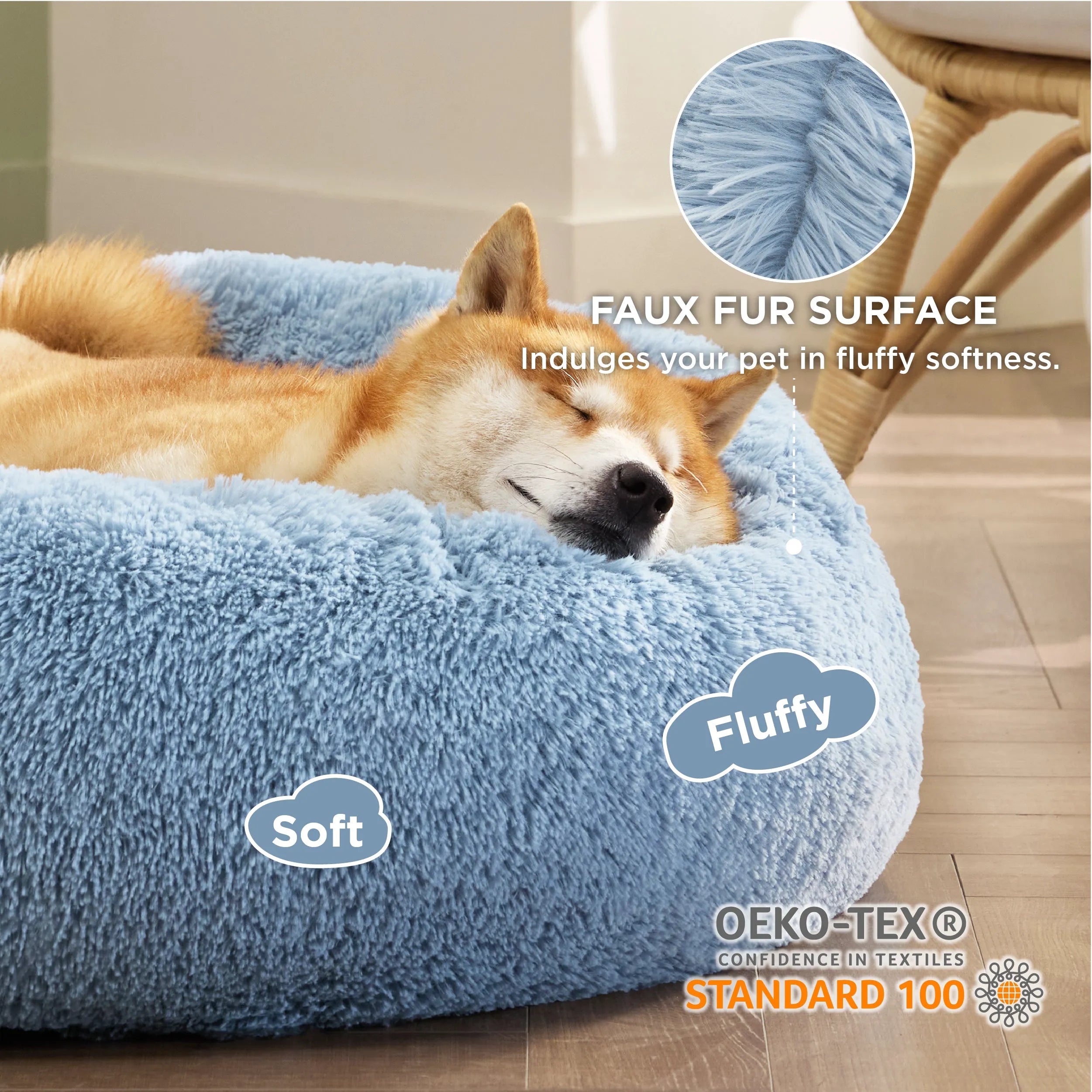 Calming Donut Bed for Pets