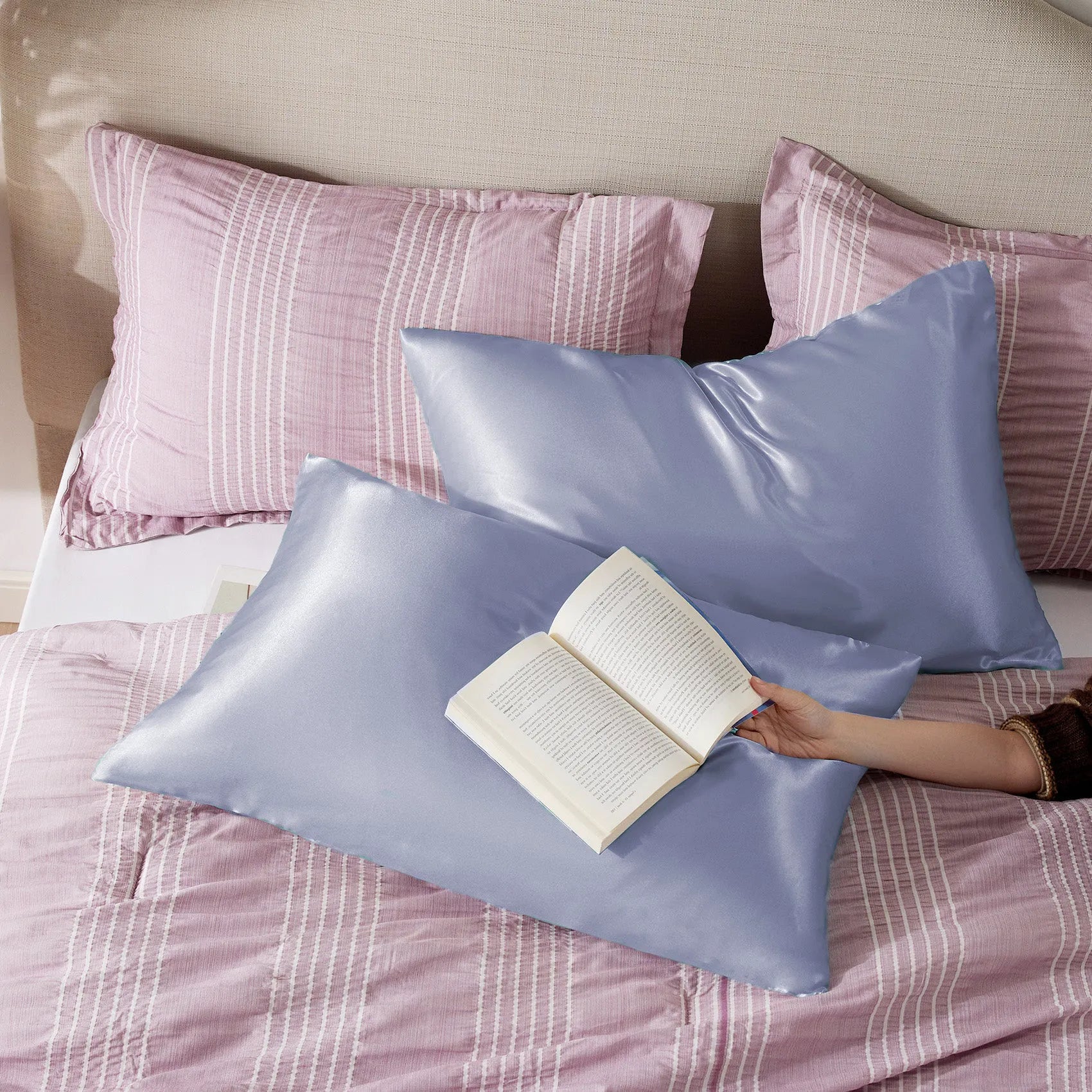 Luxurious Solid Satin Pillowcase
