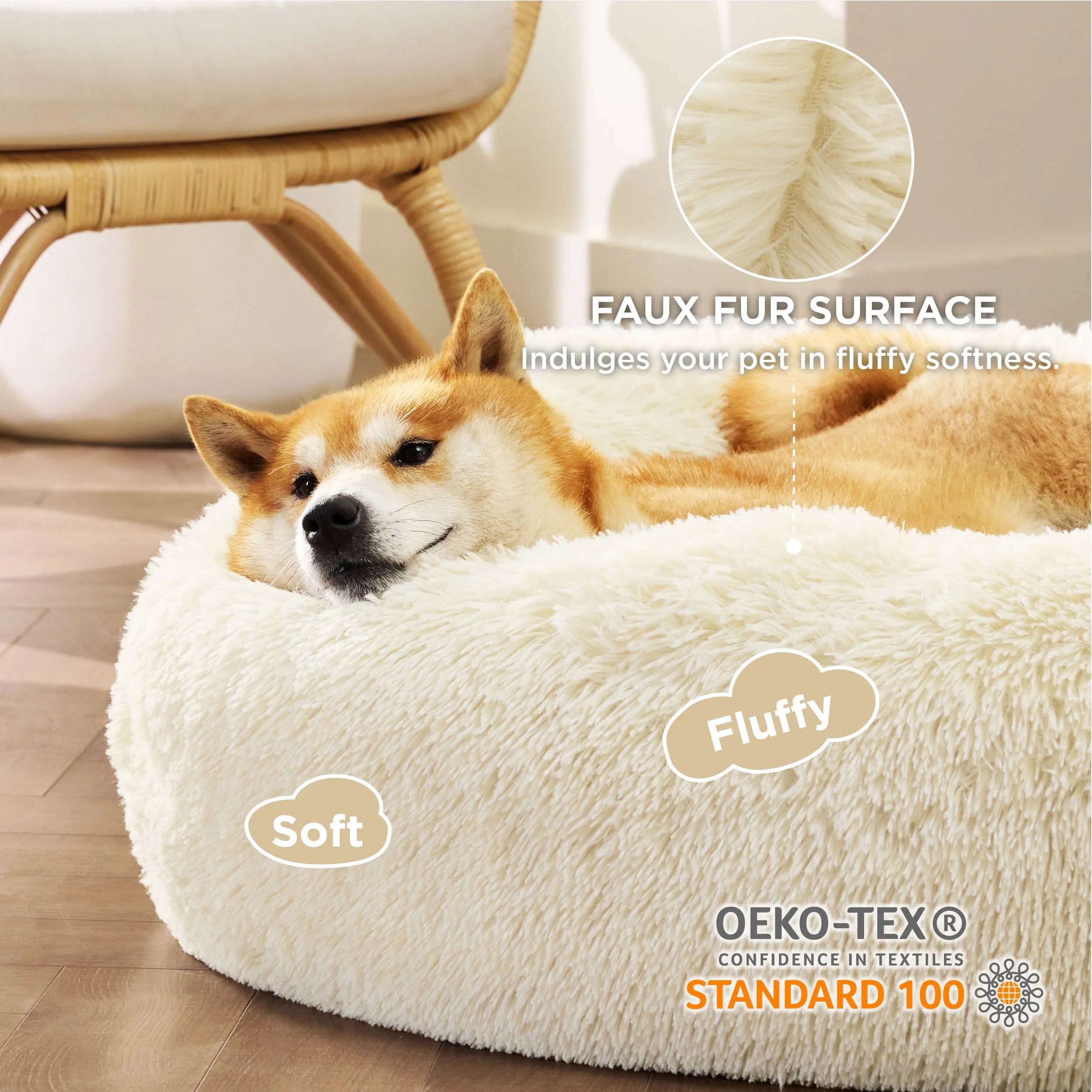 Calming Donut Bed for Pets