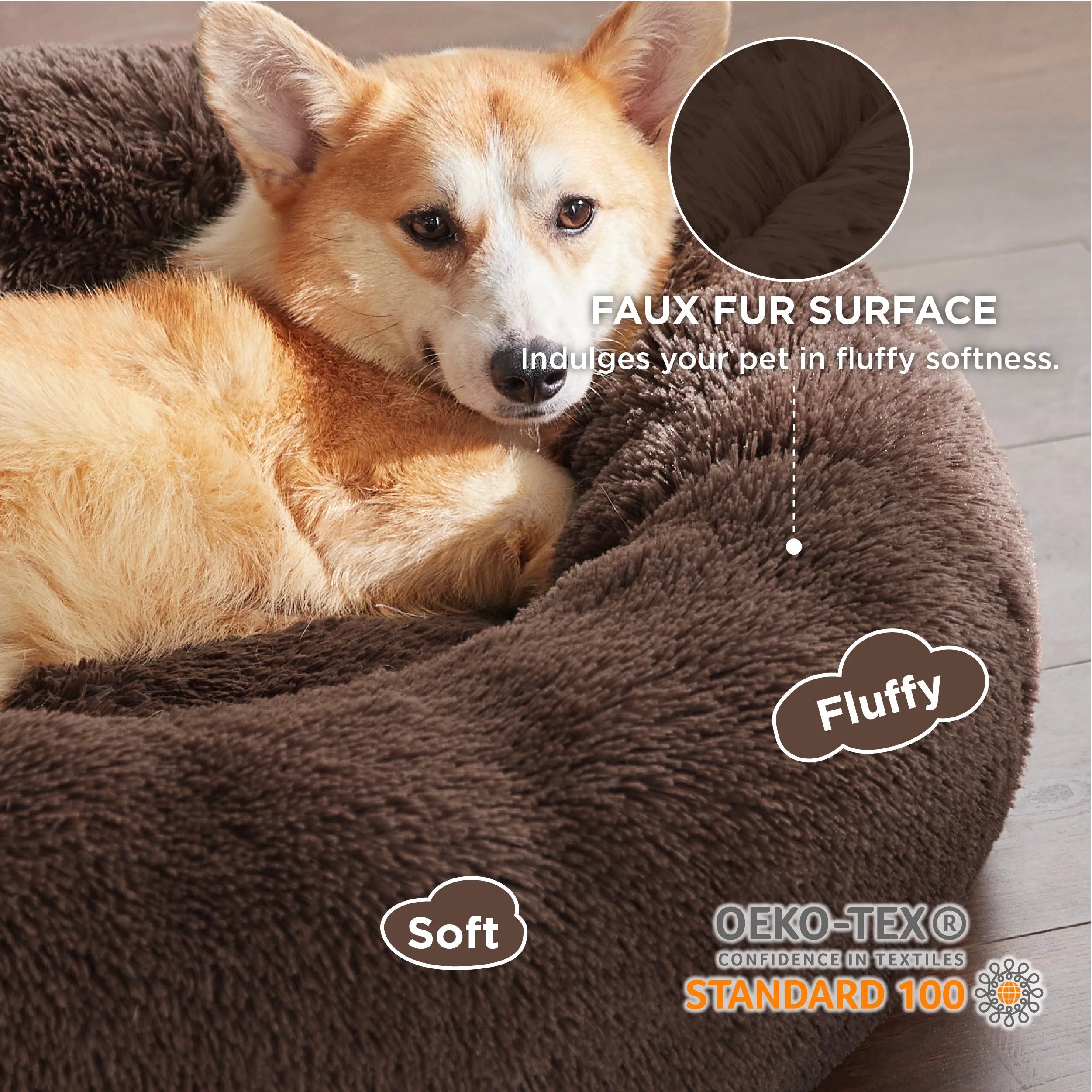 Calming Donut Bed for Pets
