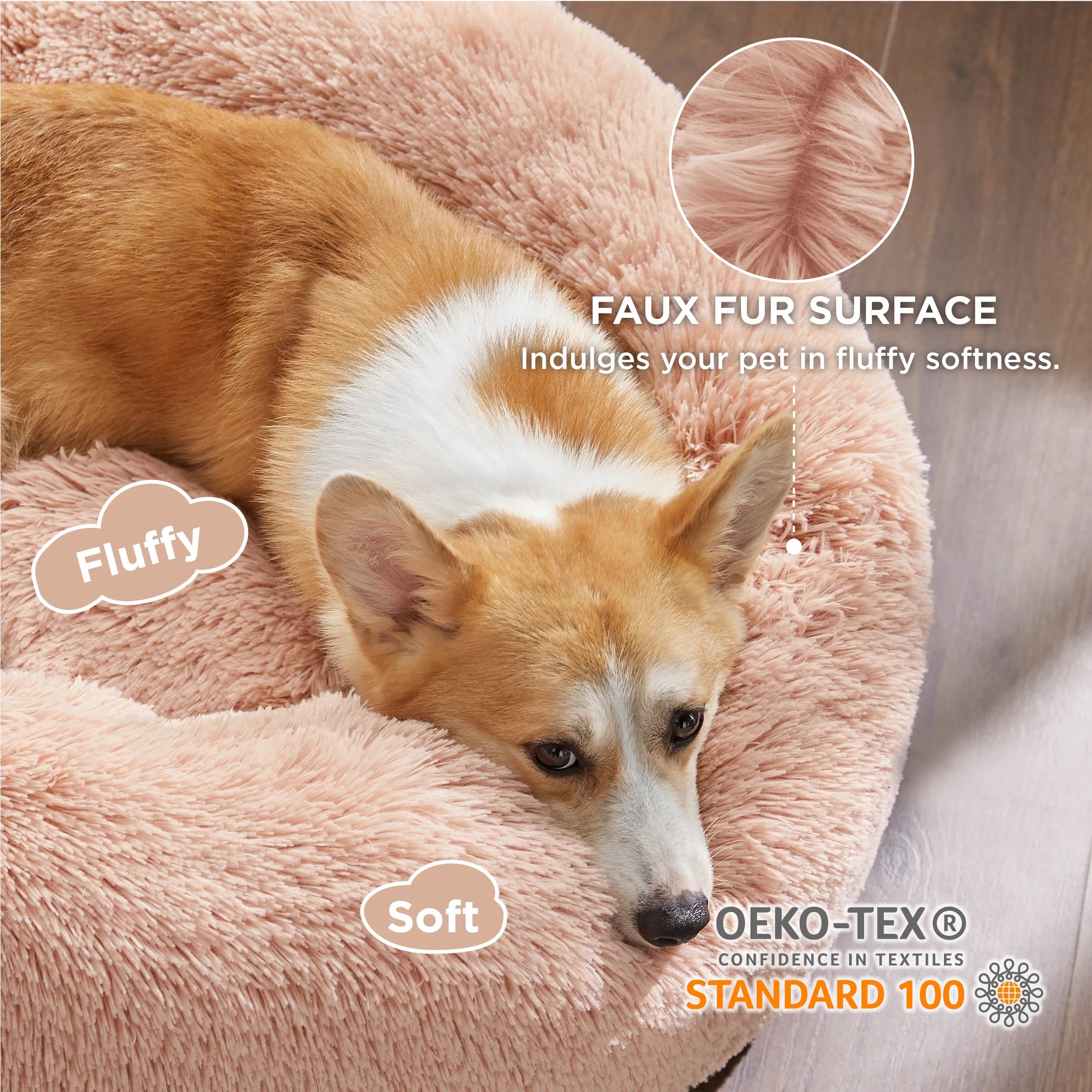 Calming Donut Bed for Pets