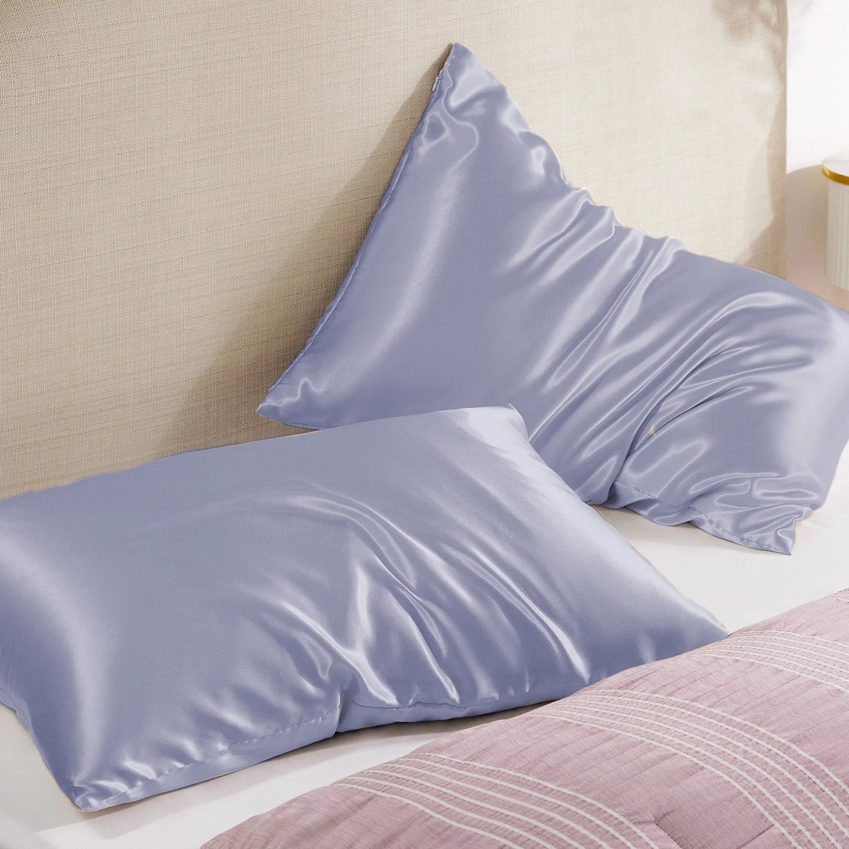 Luxurious Solid Satin Pillowcase
