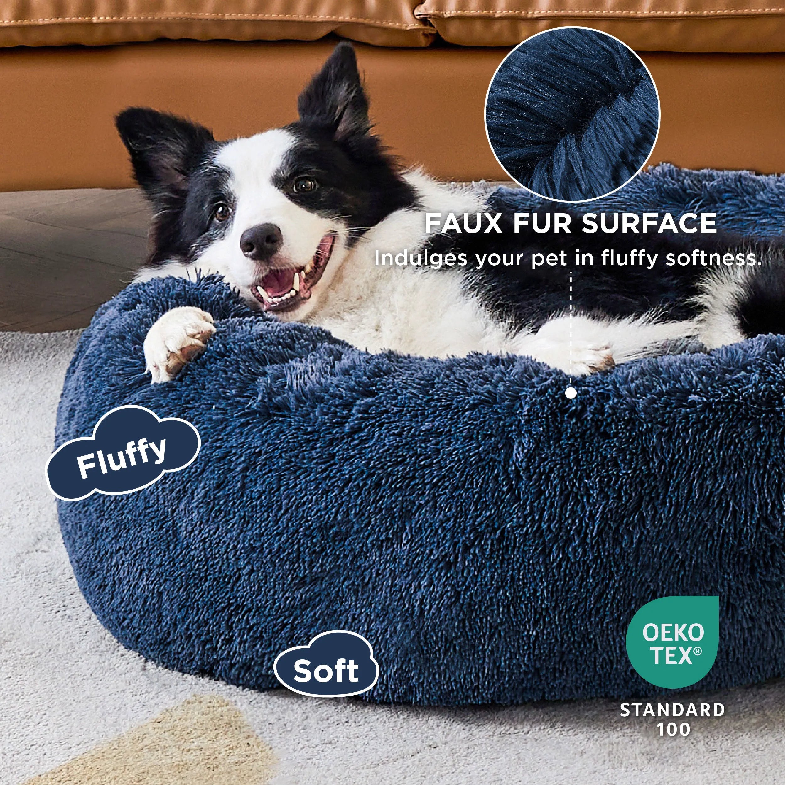Calming Donut Bed for Pets