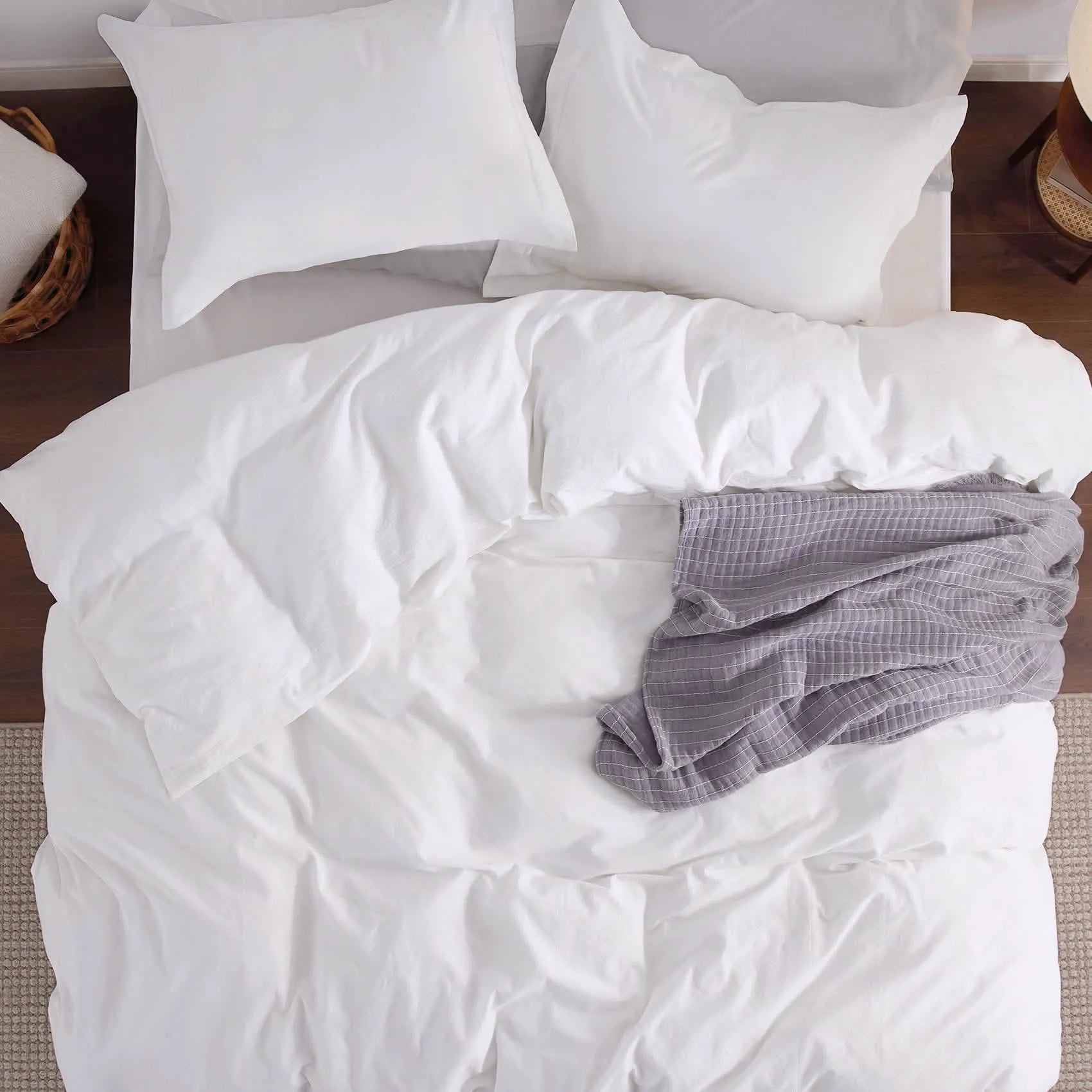 PureWoven™ Washed Cotton Duvet Cover Set