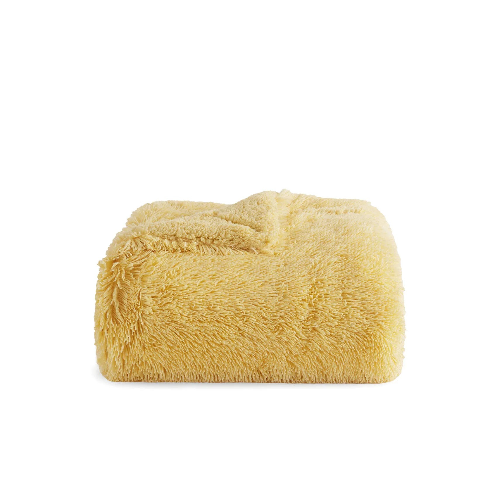 Fuzzy Faux Fur Throw Blanket