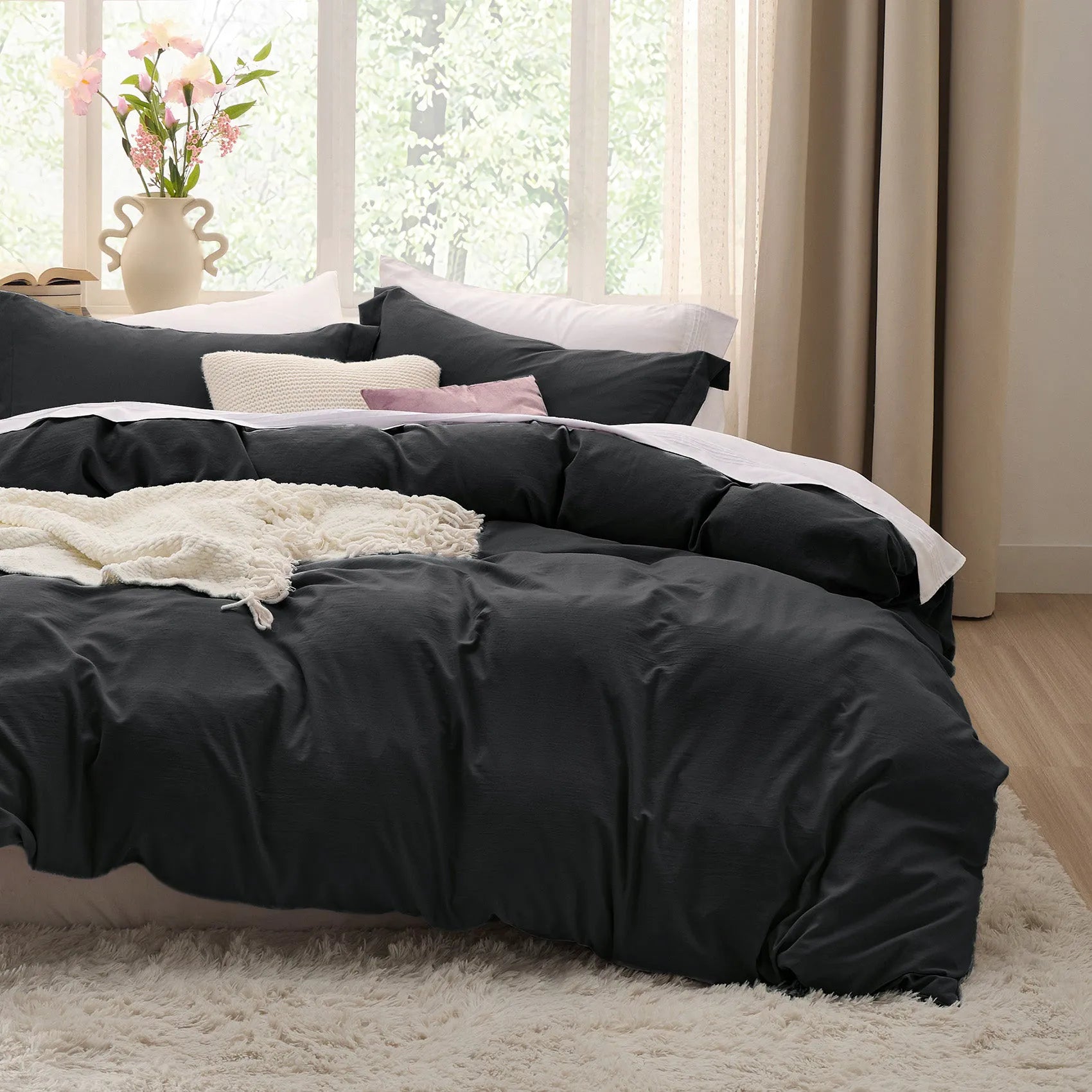 Ultra-Soft Hypoallergenic Microfiber Duvet Cover Set