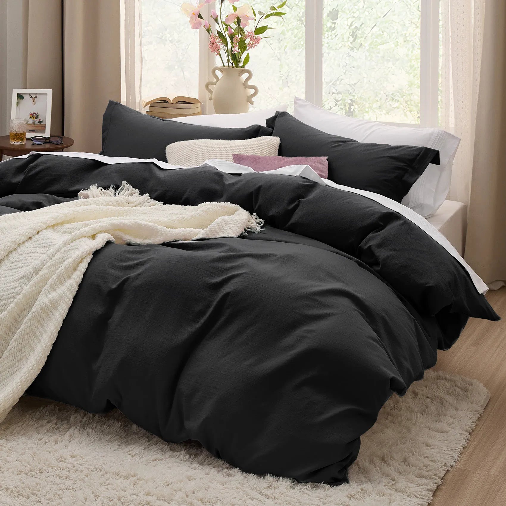 Ultra-Soft Hypoallergenic Microfiber Duvet Cover Set