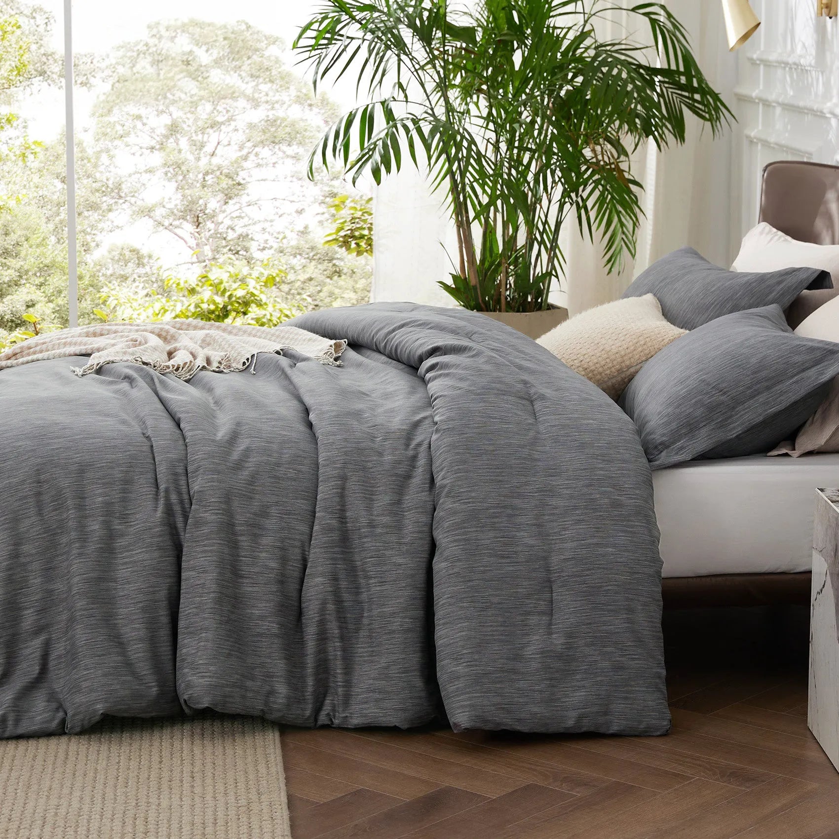 Cationic Dye Comforter Set - 90gsm
