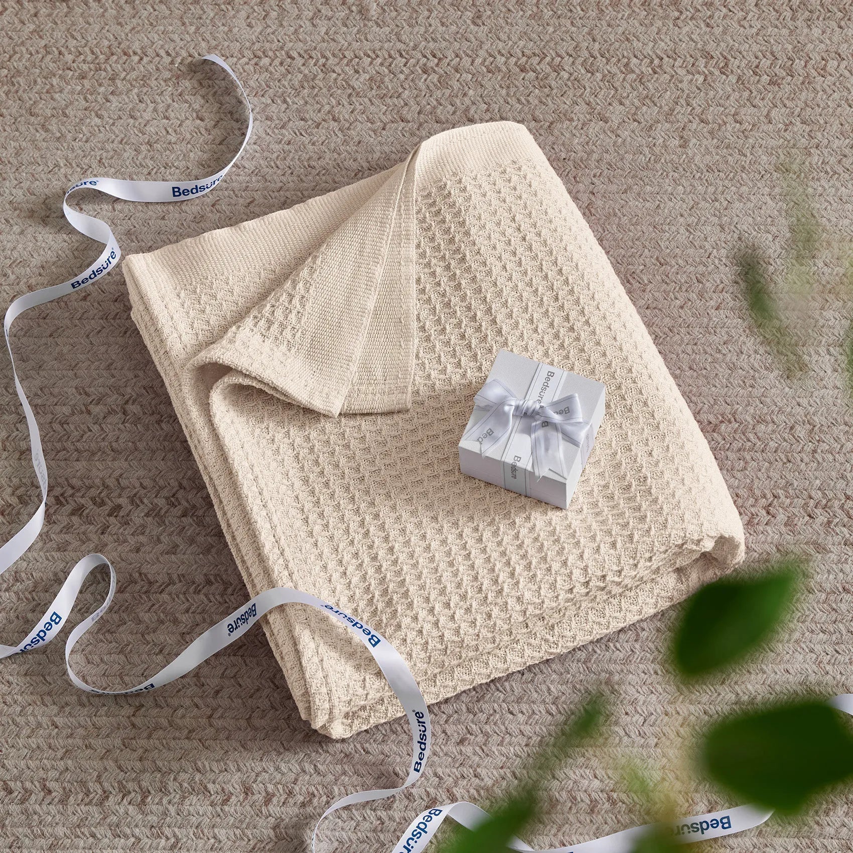 Cotton Waffle Weave Blanket