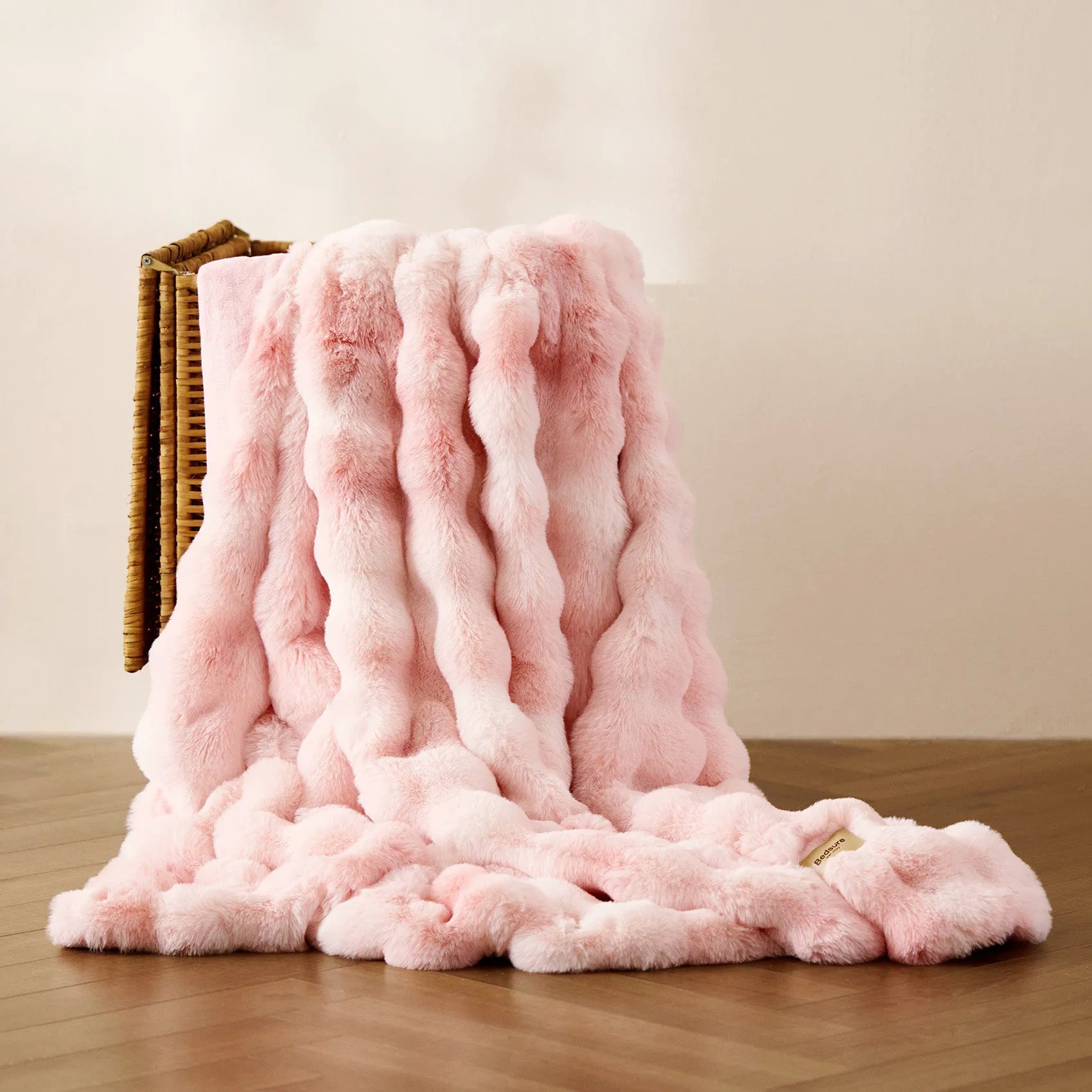Faux Fur Bubble Blanket