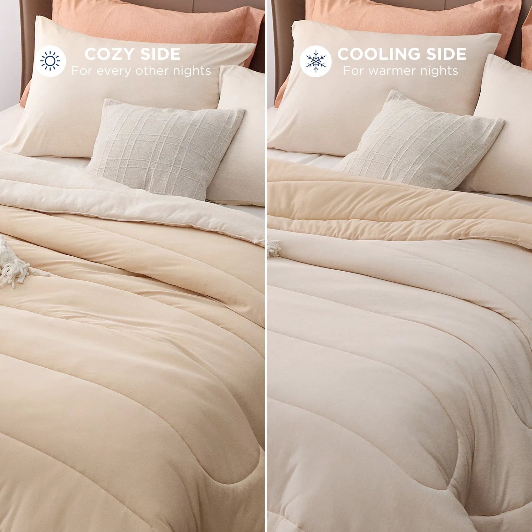 Reversible Warm & Cooling Comforter Set