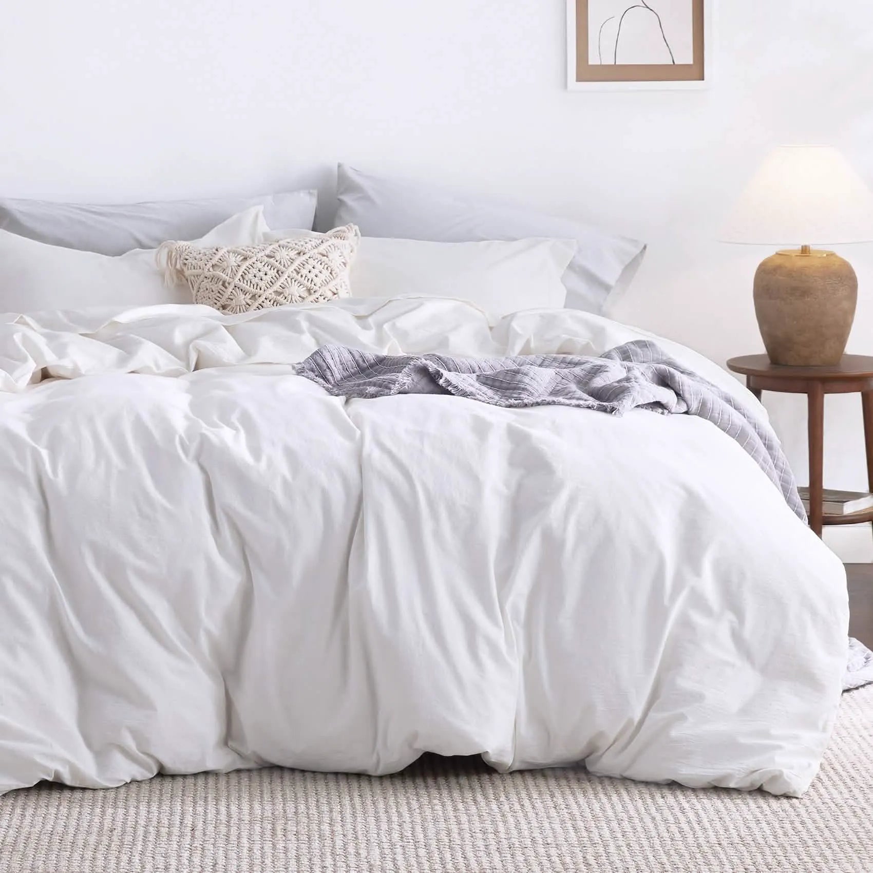 PureWoven™ Washed Cotton Duvet Cover Set