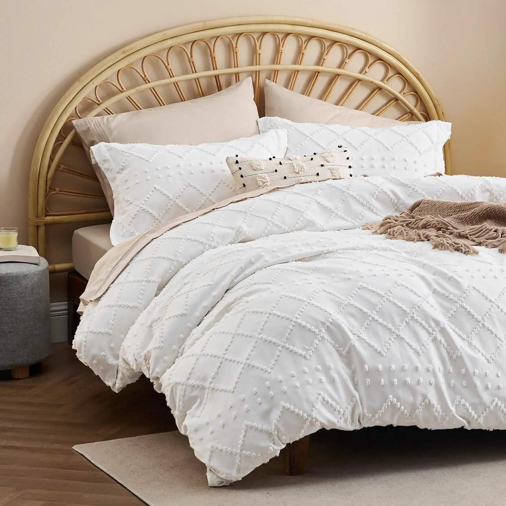 Boho Embroidery Duvet Cover Set