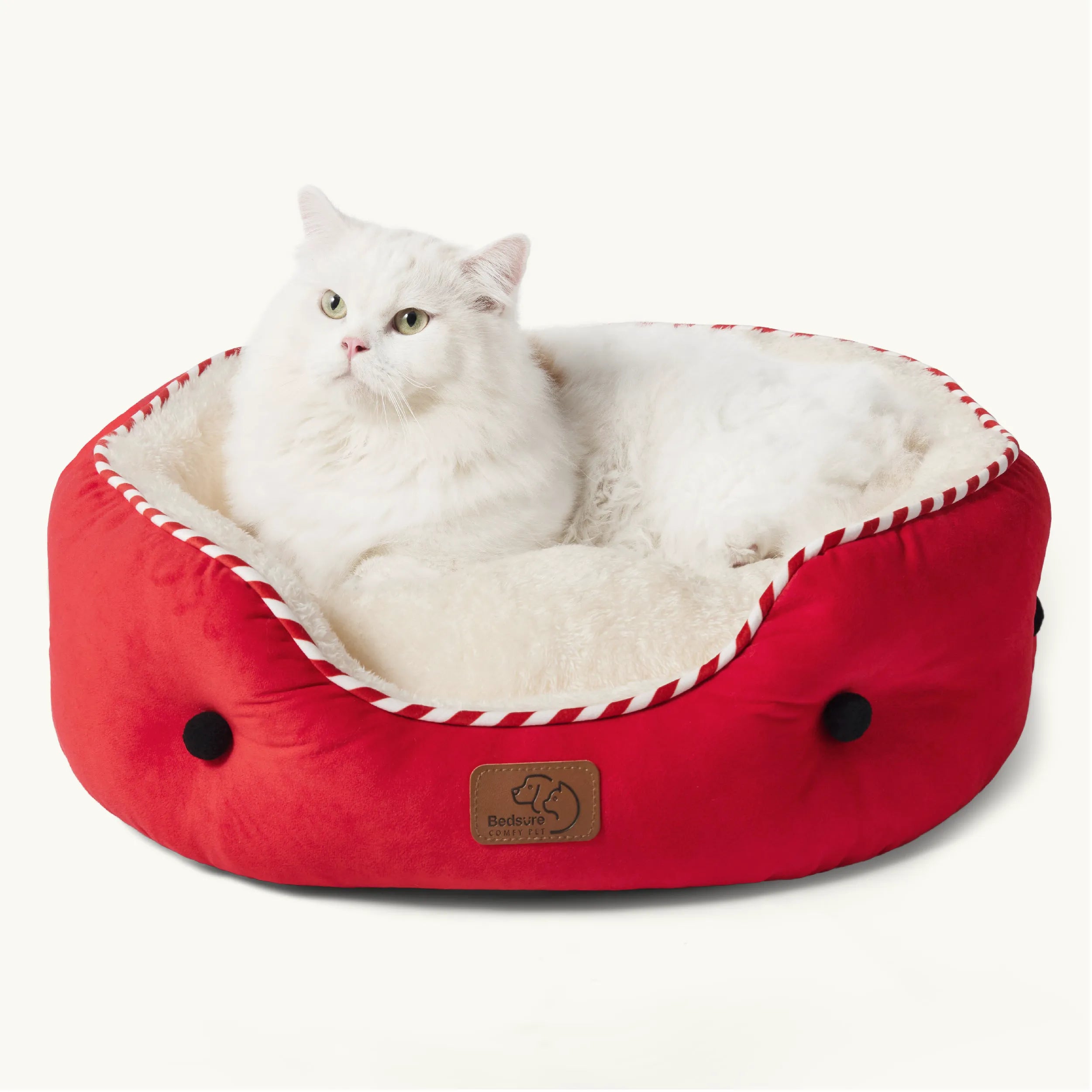 Round Solid Pet Bed