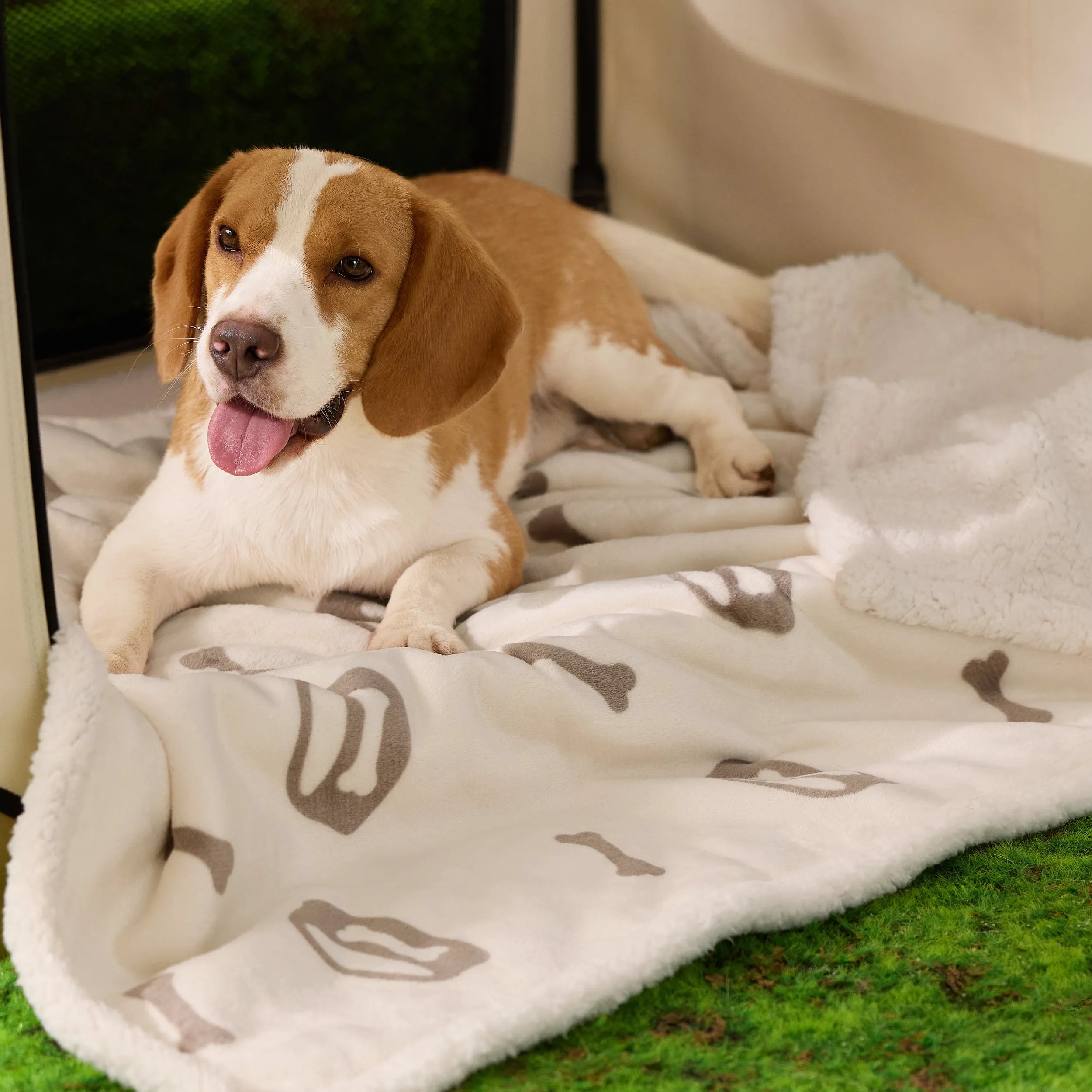 Reversible Waterproof Sherpa Blanket