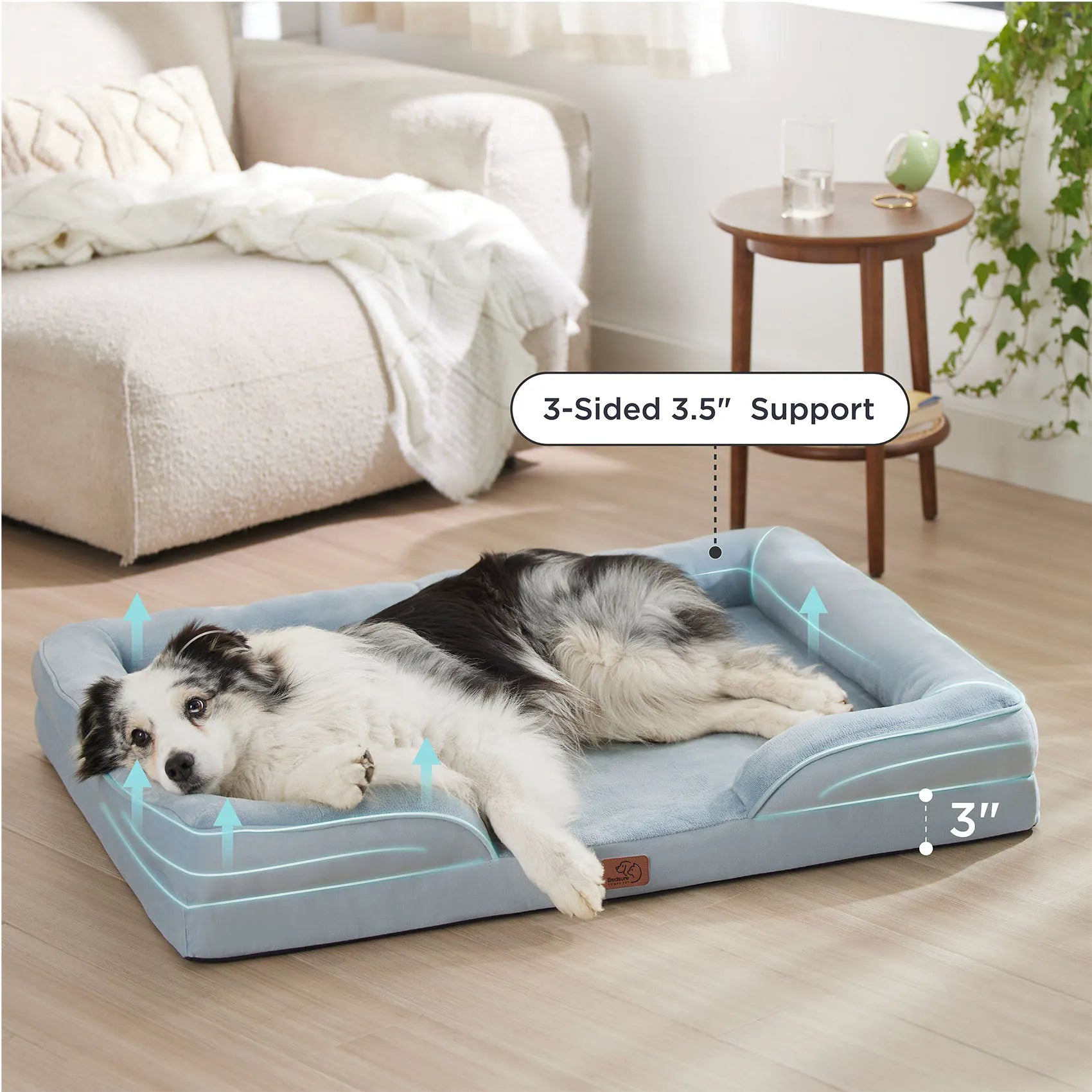 Orthopedic Flannel Dog Sofa