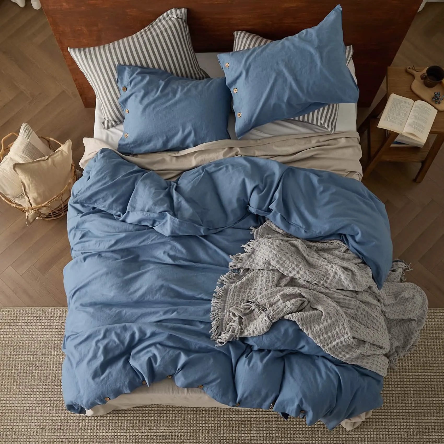 PureWoven™ Cotton-Linen Blend Duvet Cover Set