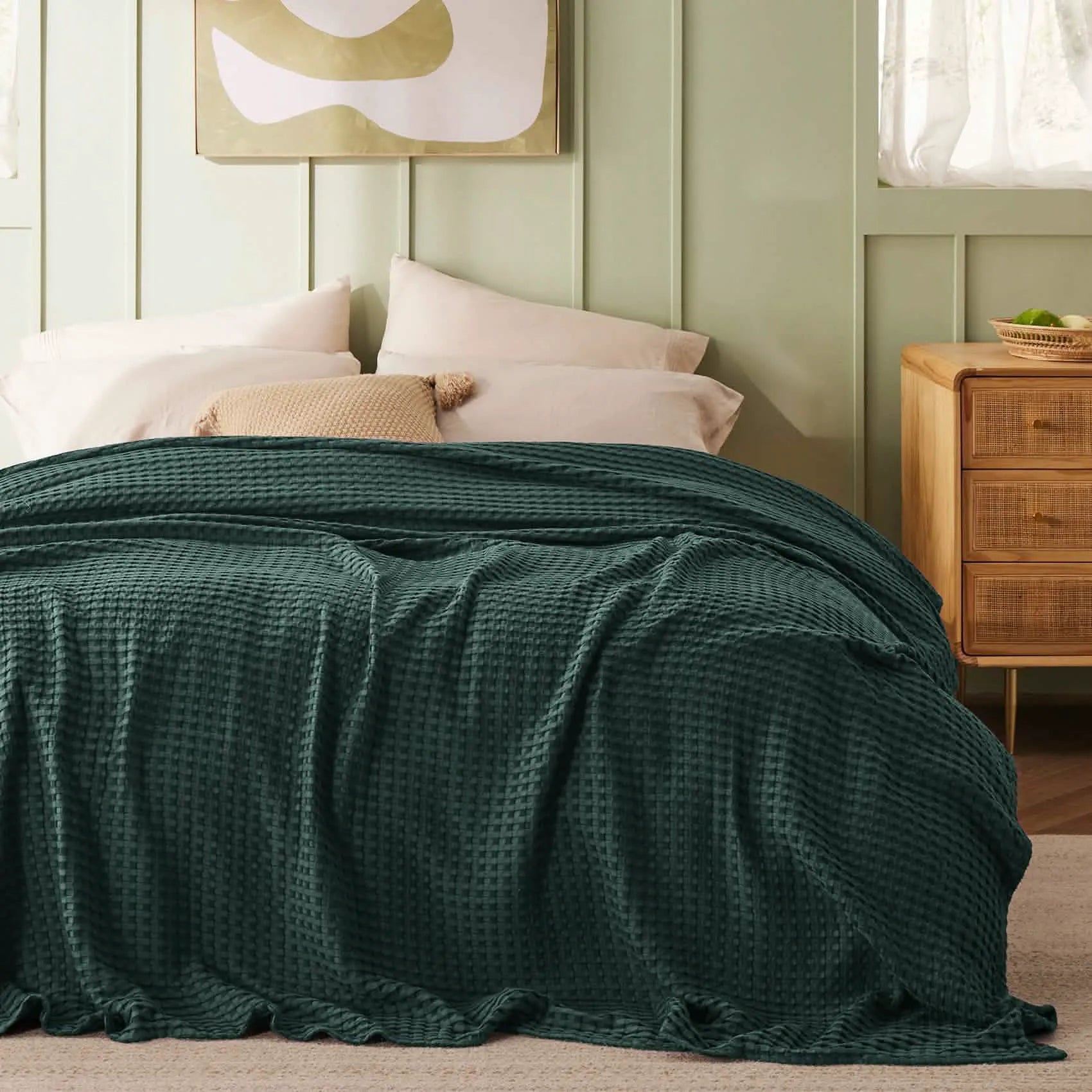 Bamboo Rayon Waffle Blanket