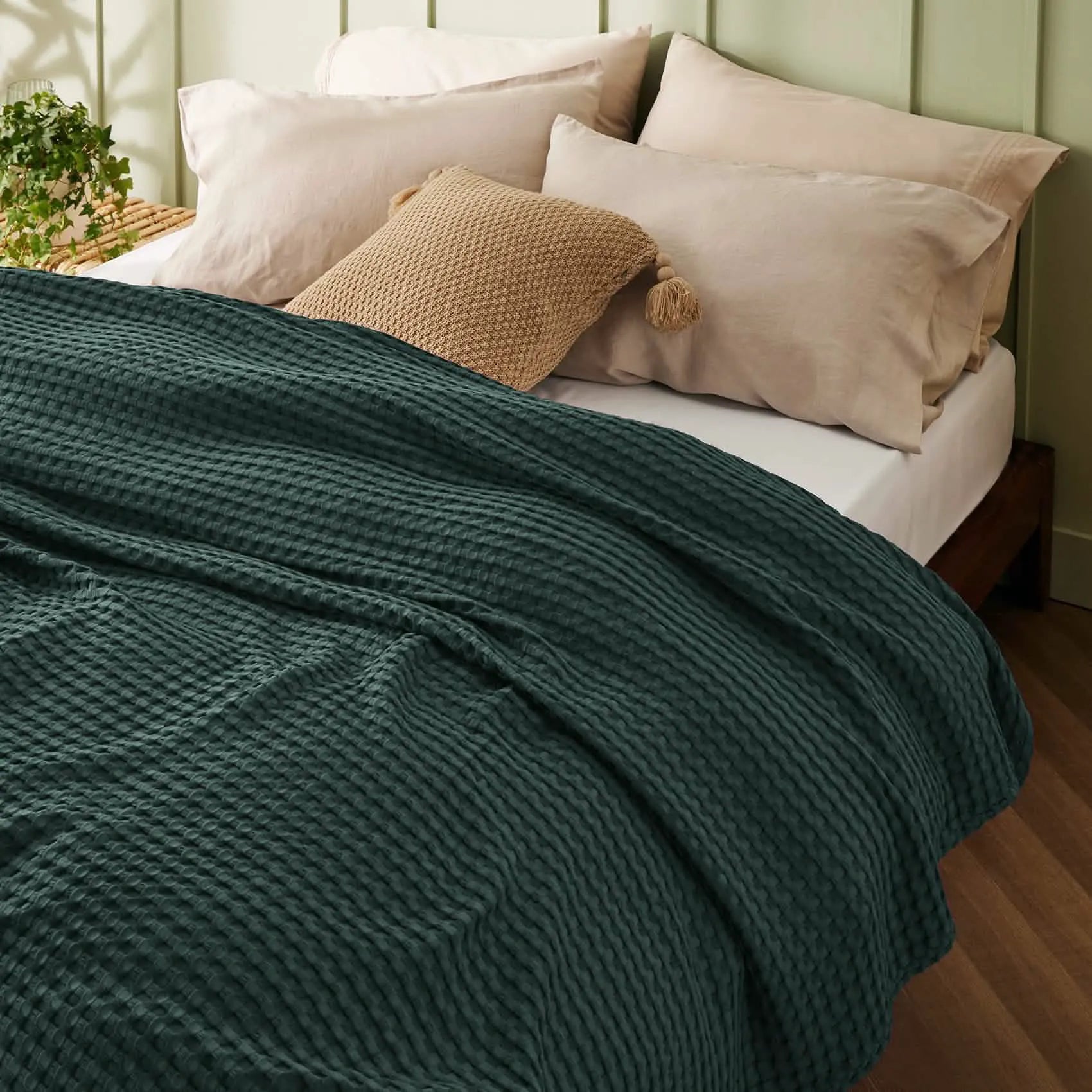 Bamboo Rayon Waffle Blanket