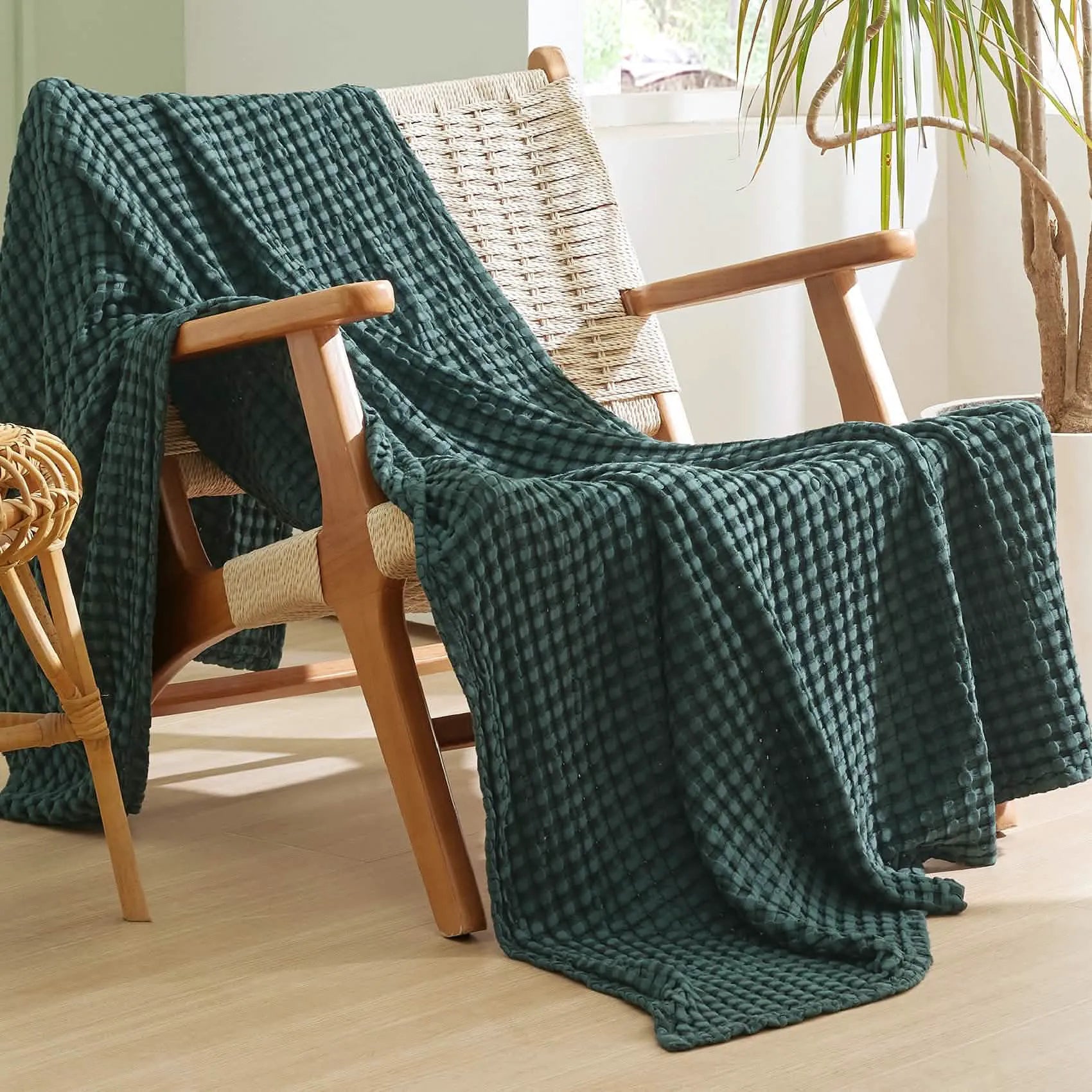 Bamboo Rayon Waffle Blanket