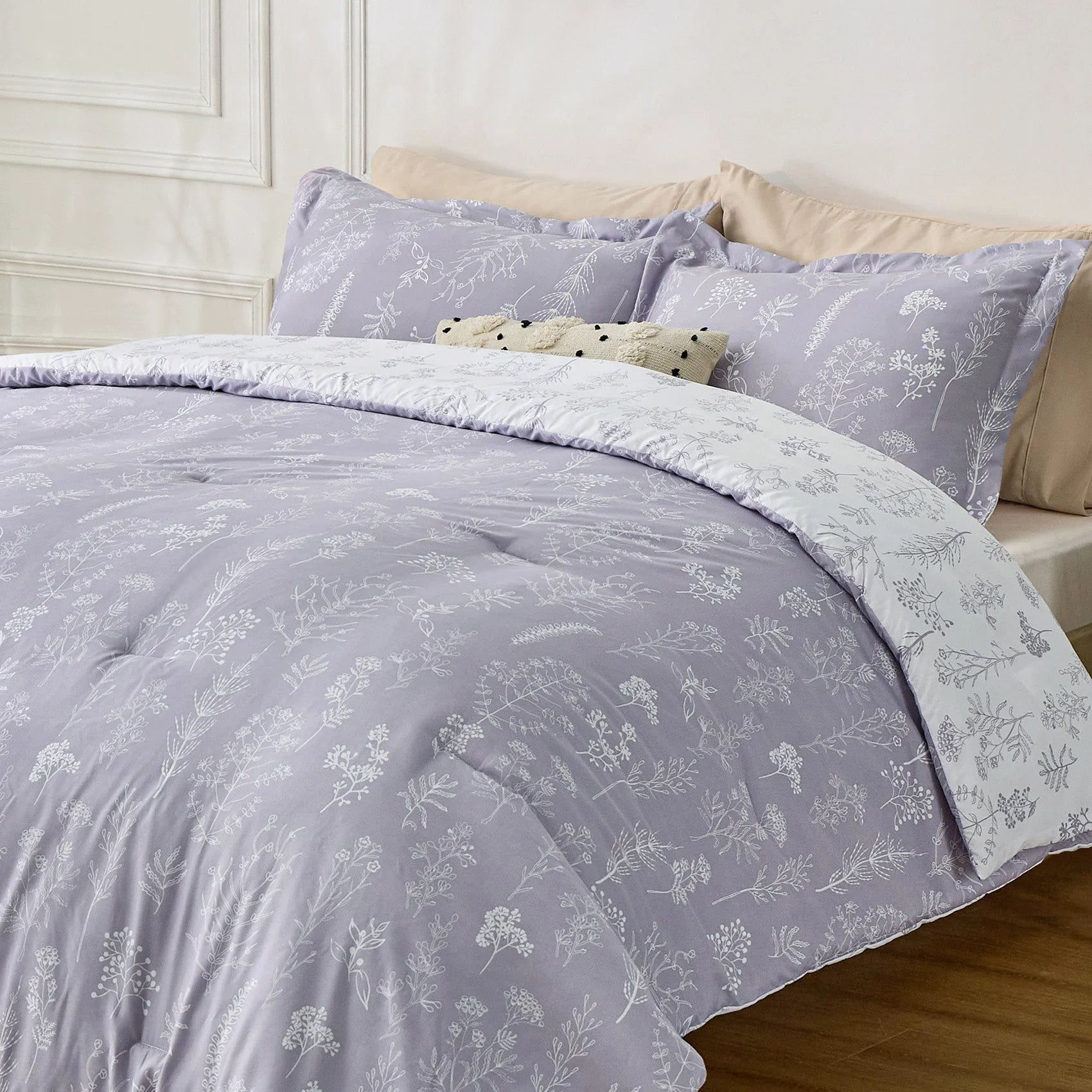 Reversible Floral Duvet Cover Set