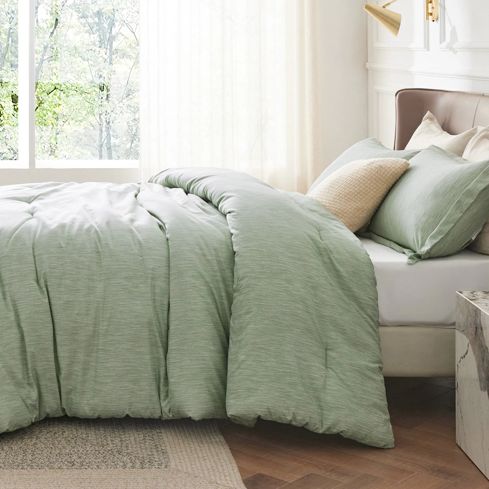 Cationic Dye Comforter Set - 90gsm