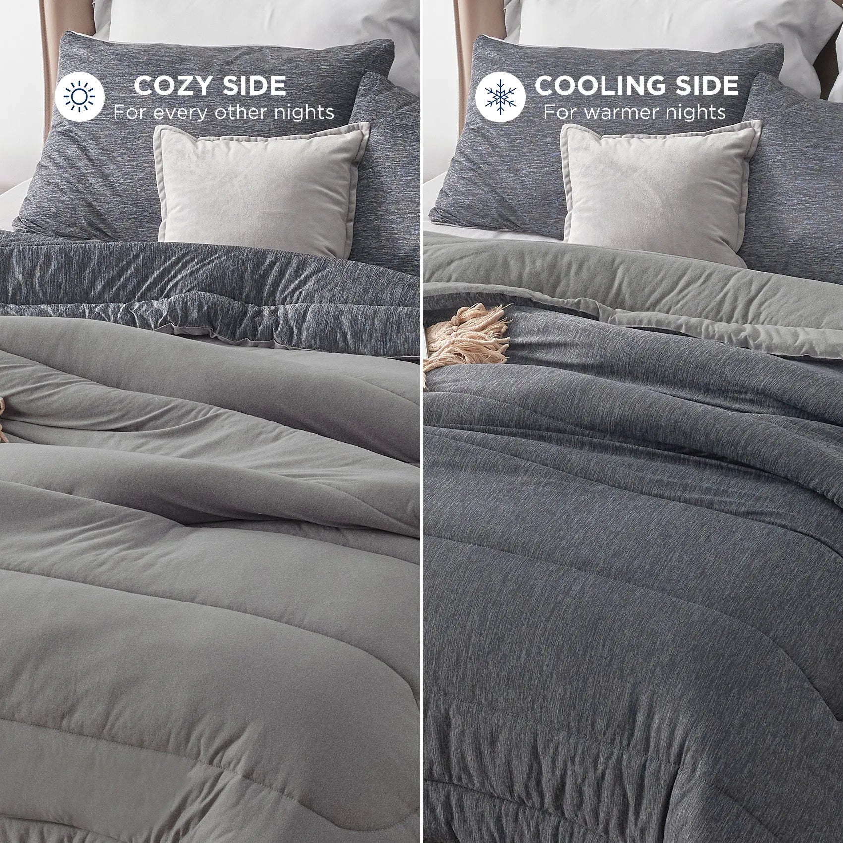 Reversible Warm & Cooling Comforter Set